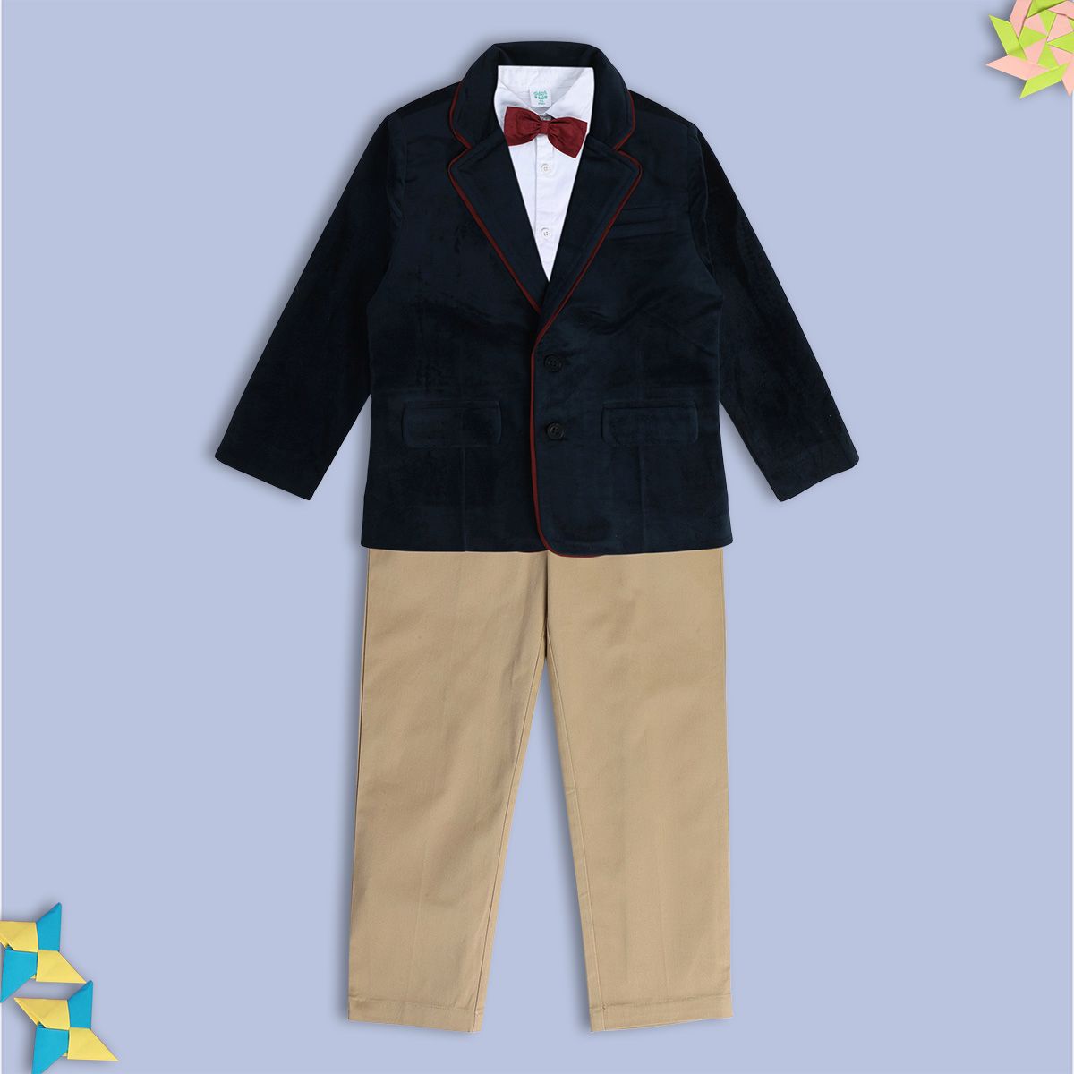 Boys Multicolor Pack Of 4 Coordinate Set