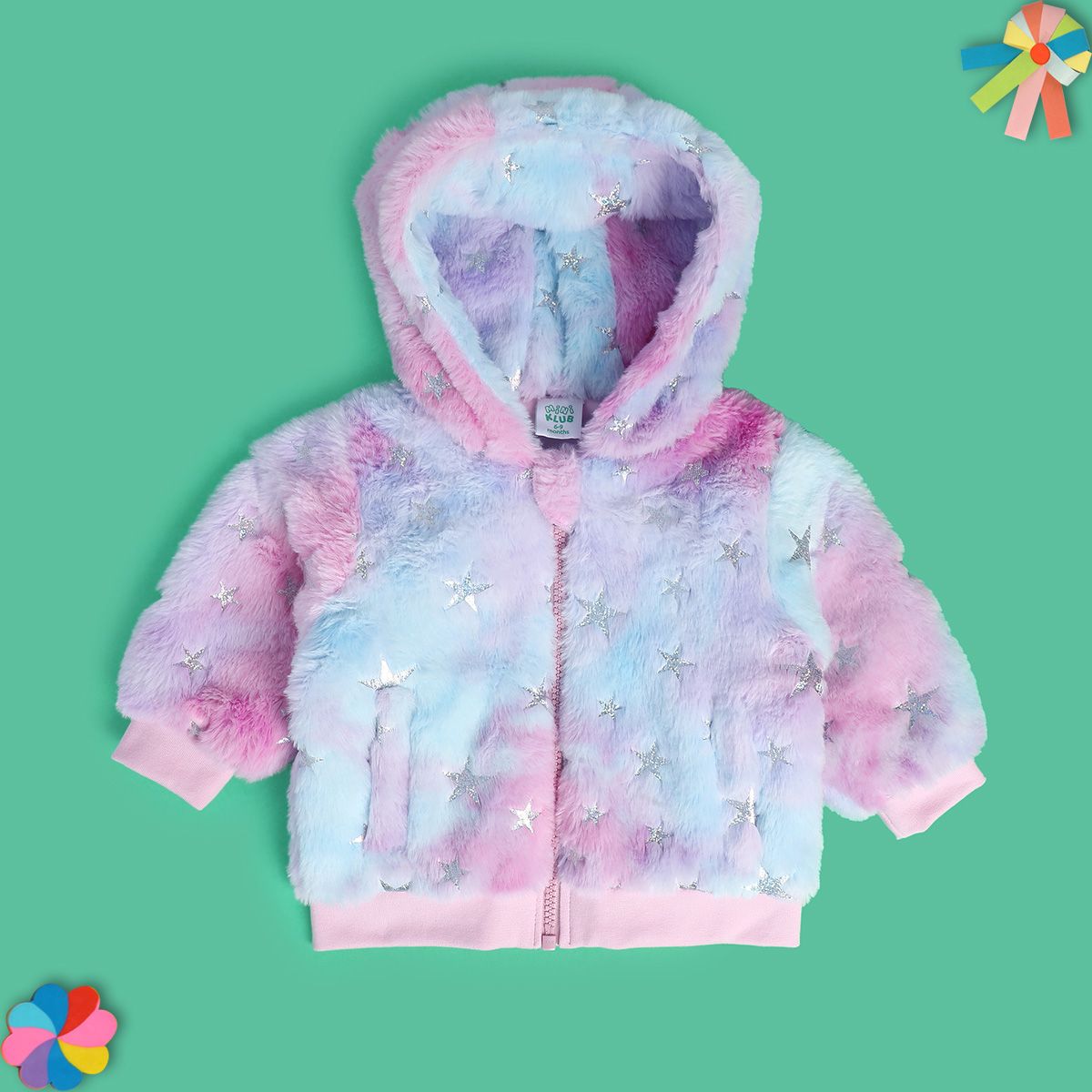 Girls Multicolor Pack Of 1 Jacket
