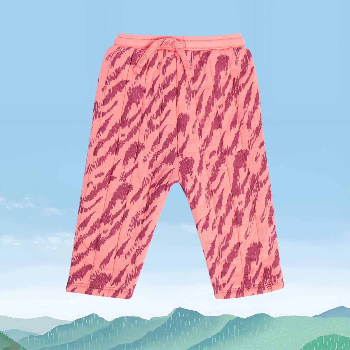 Girls Orange Knit Bottom