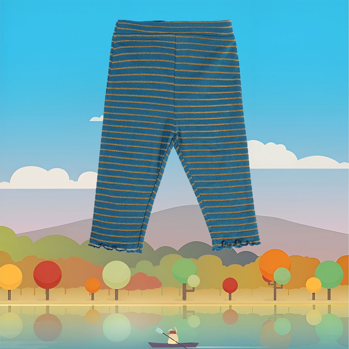 Girls Blue Pack Of 1 Legging