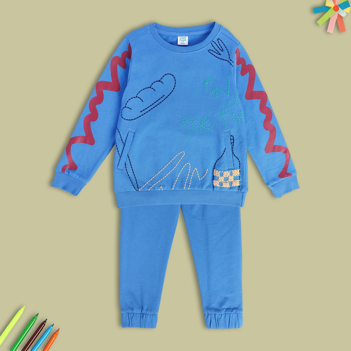 Boys Blue Pack Of 2 Top And Bottom