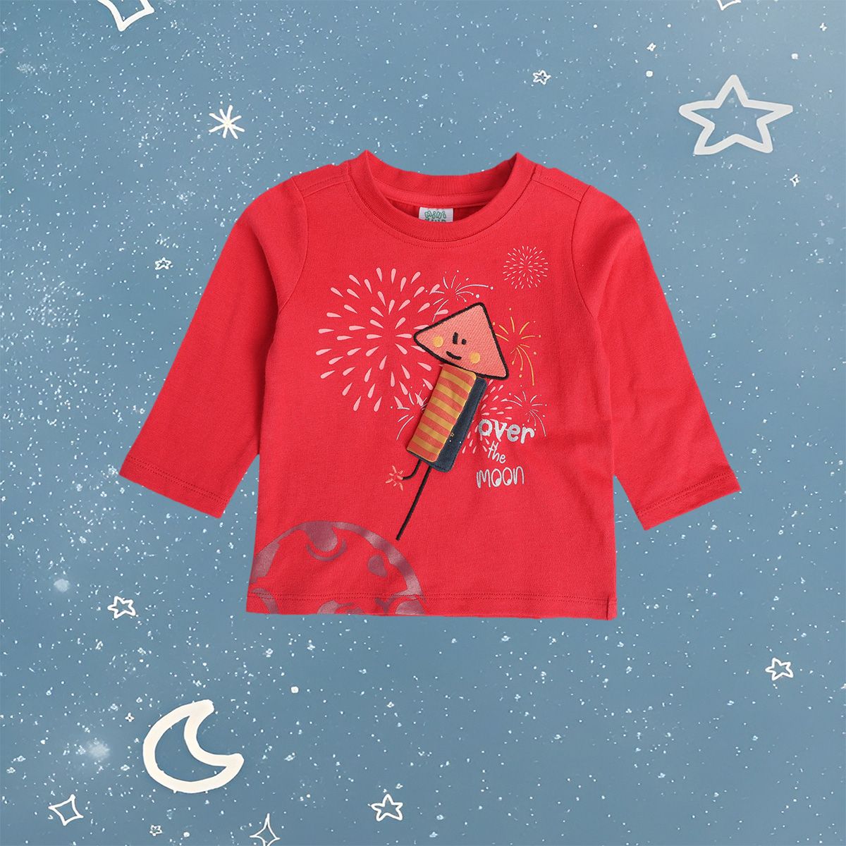 Boys Red Pack Of 1 T-Shirt