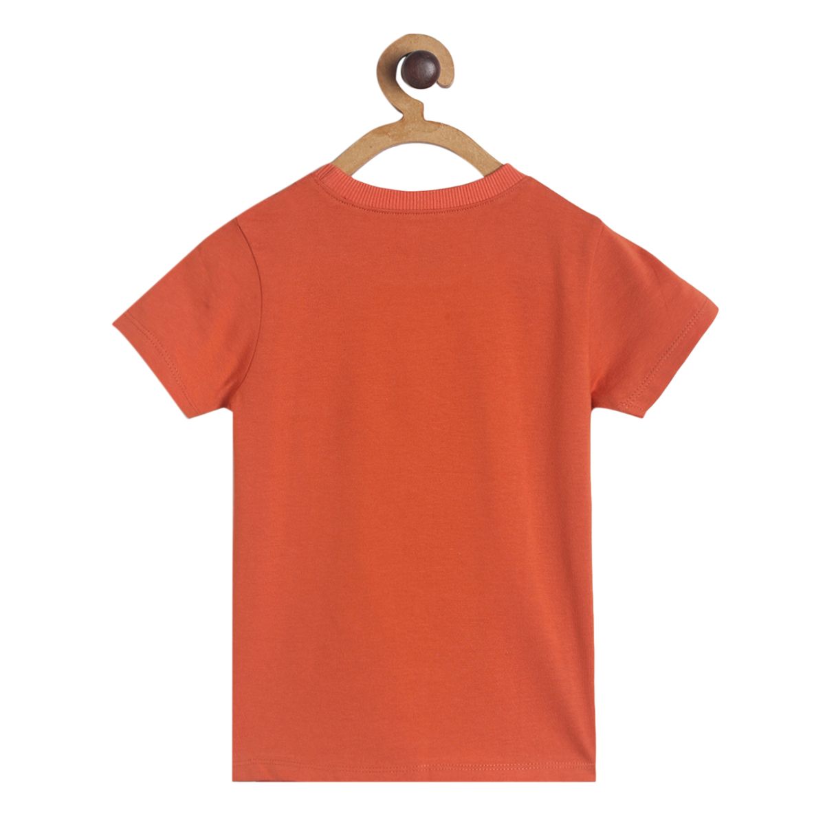Pack of 1 knit t-shirt - orange for 3-6 Months