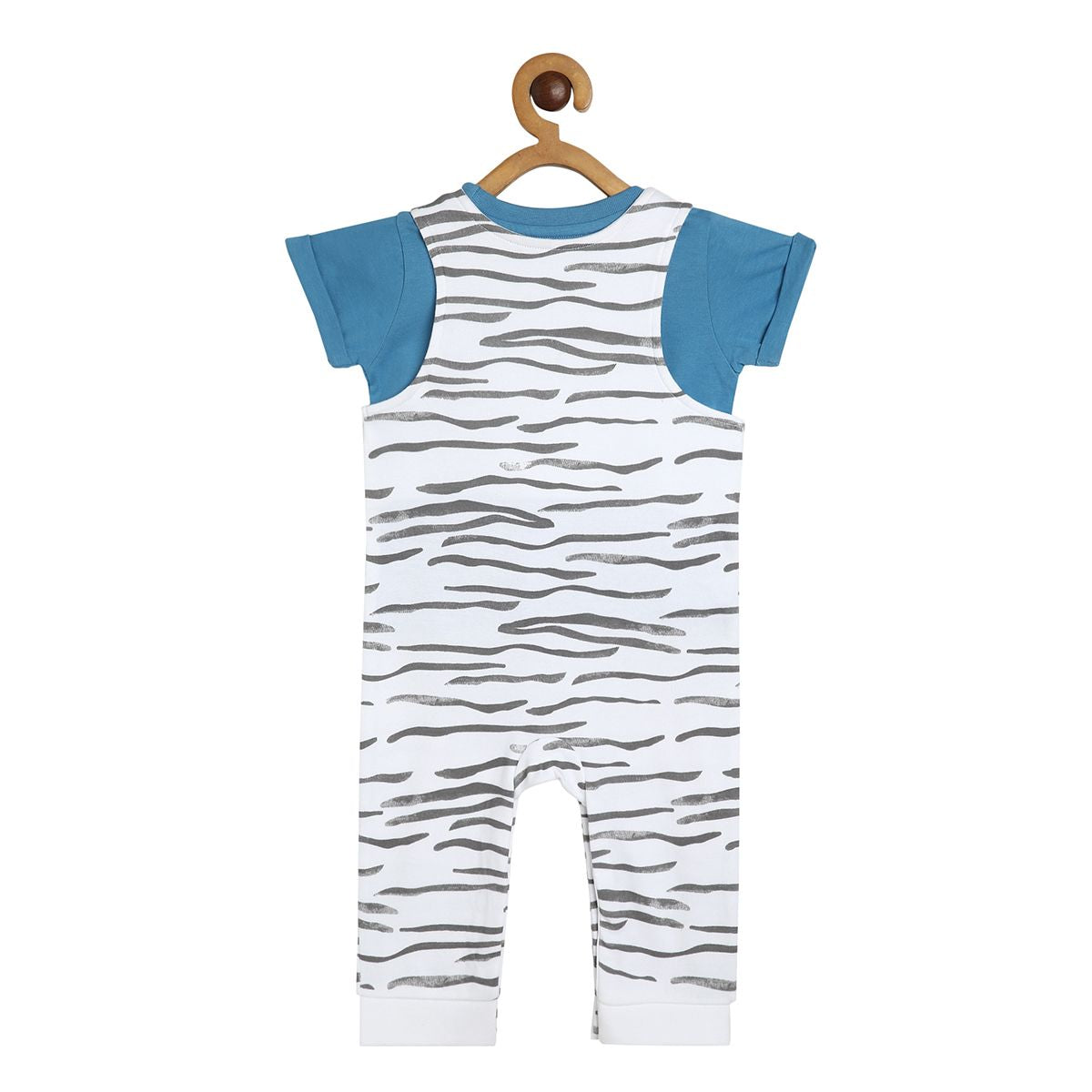 Boys Blue Dungaree Set