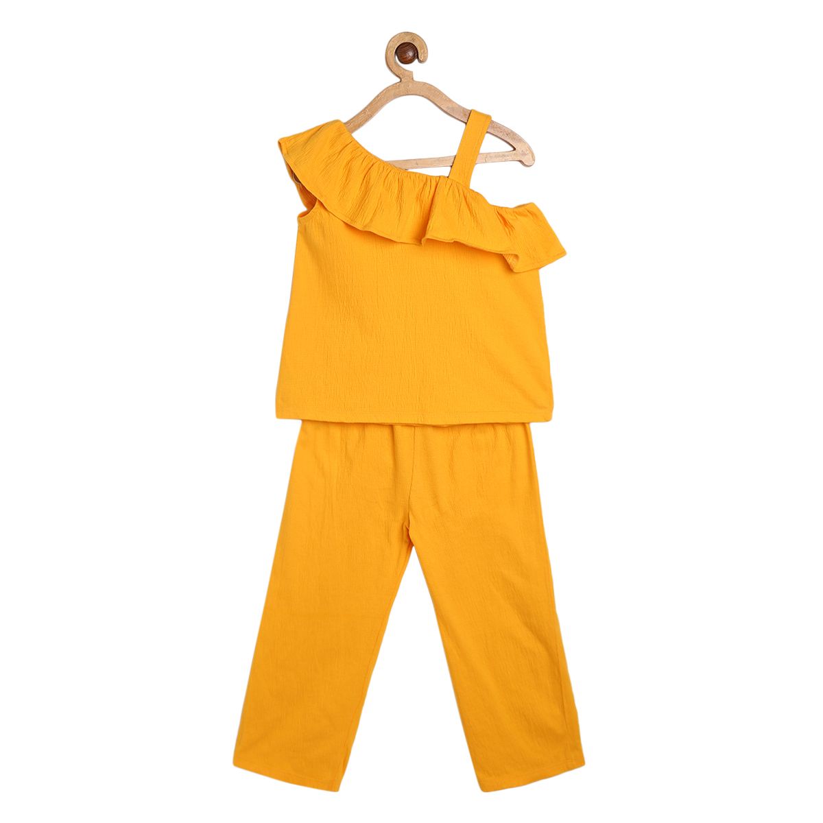 Girls Yellow Pack Of 2 Lounge Wear