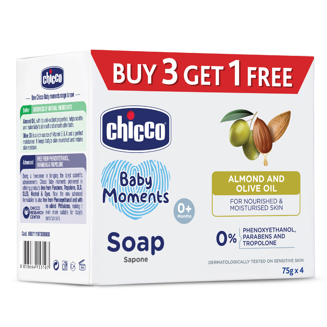 Chicco Bm Soap 75G (Buy3 Get1 Free)