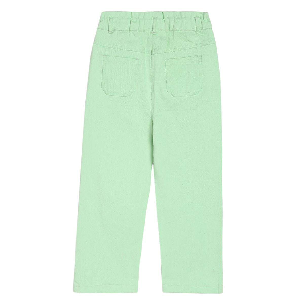 Girls Green Pack Of 1 Woven Pant