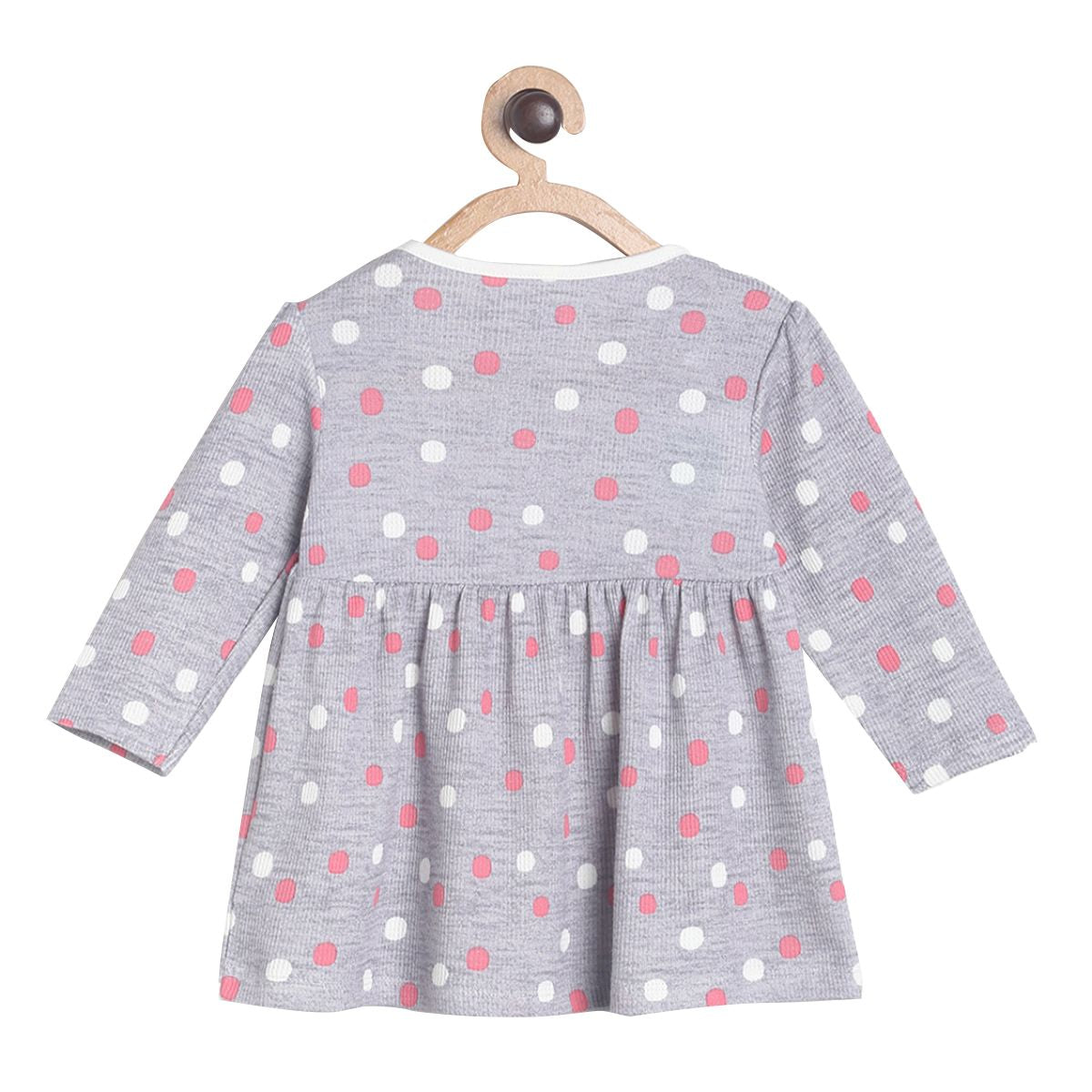 Pack of 1 knit dress - grey for 0-3 Months