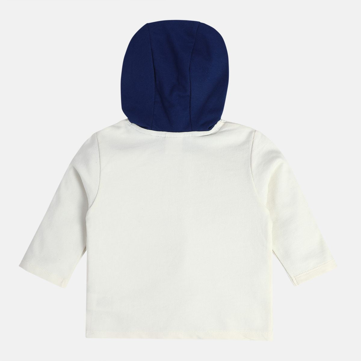 Boys Cotton Full Sleeves Solid Sweatshirt - White