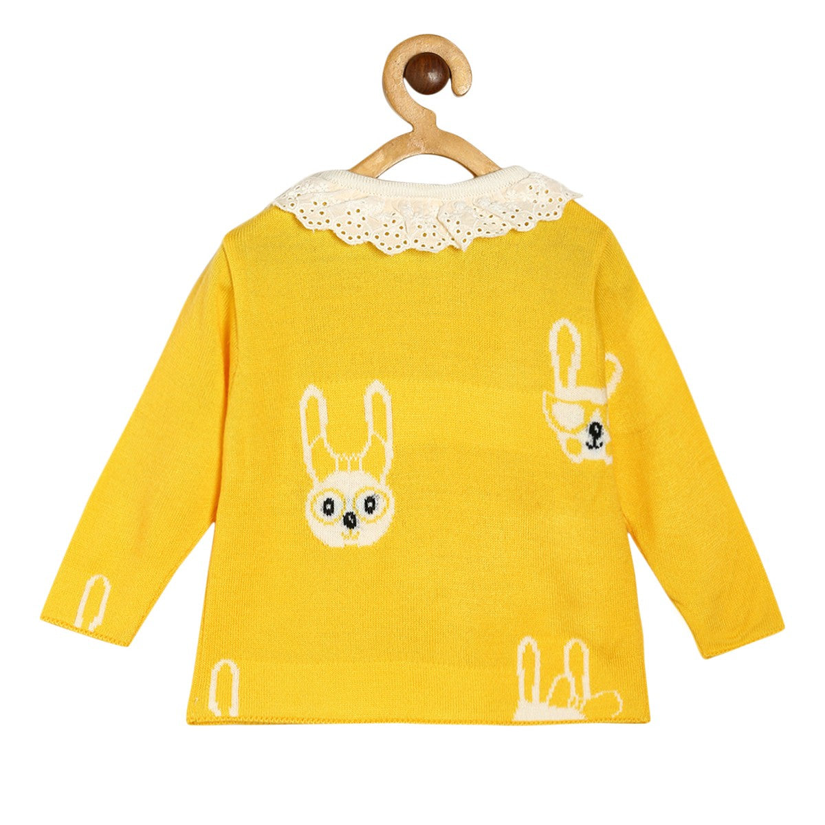 Girls Yellow Pack Of 1 Sweater