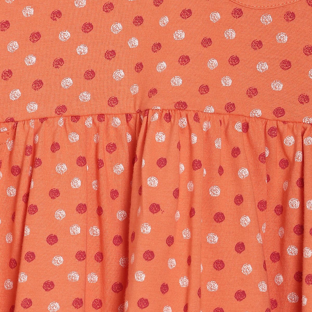 Pack of 1 knit dress - coral for 3-6 Months