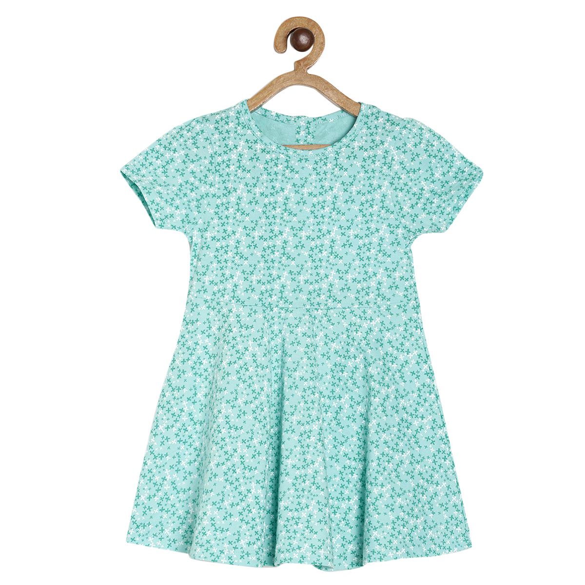 Pack of 1 knit dress - mint for 3-6 Months