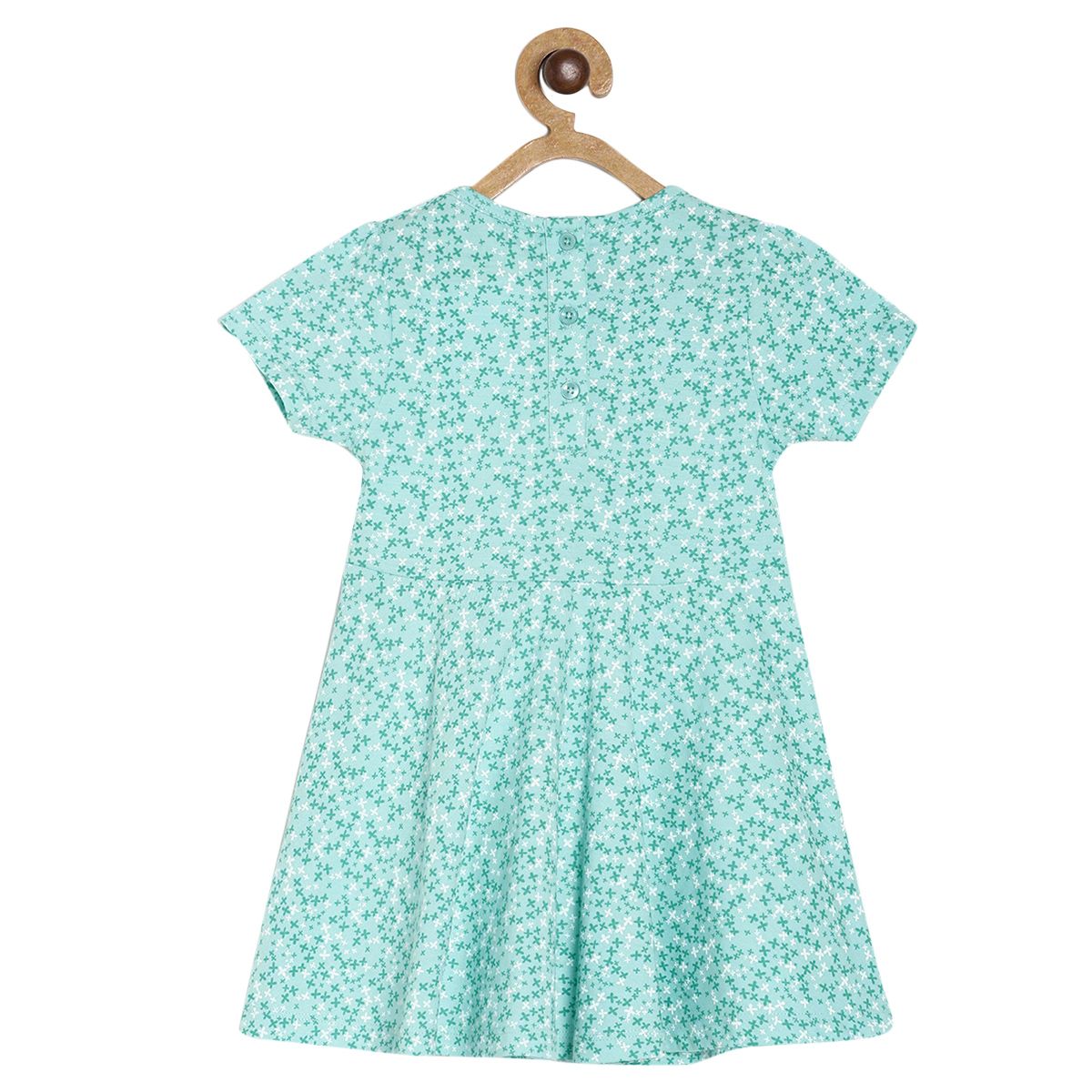 Pack of 1 knit dress - mint for 3-6 Months