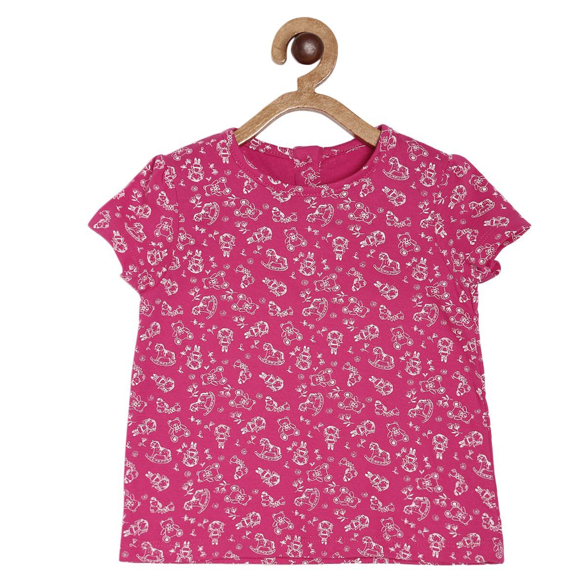 Pack of 1 knit top - dark pink for 3-6 Months