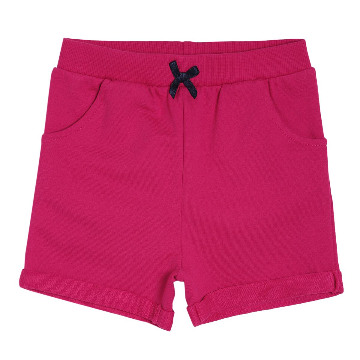 Pack of 1 knit shorts - dark pink for 3-6 Months