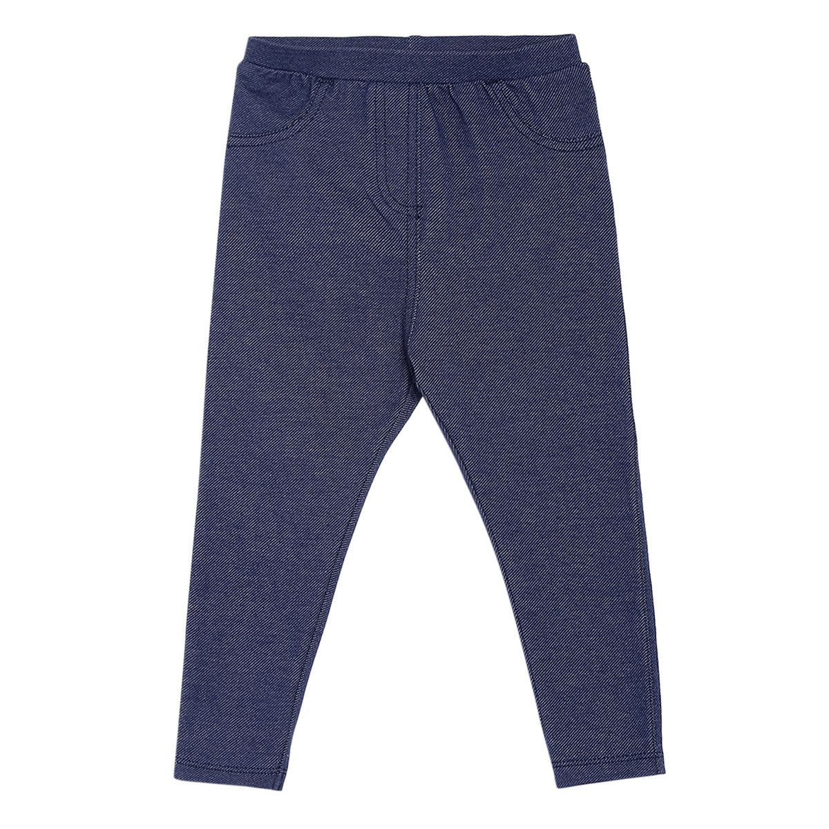 Girls Navy Jegging