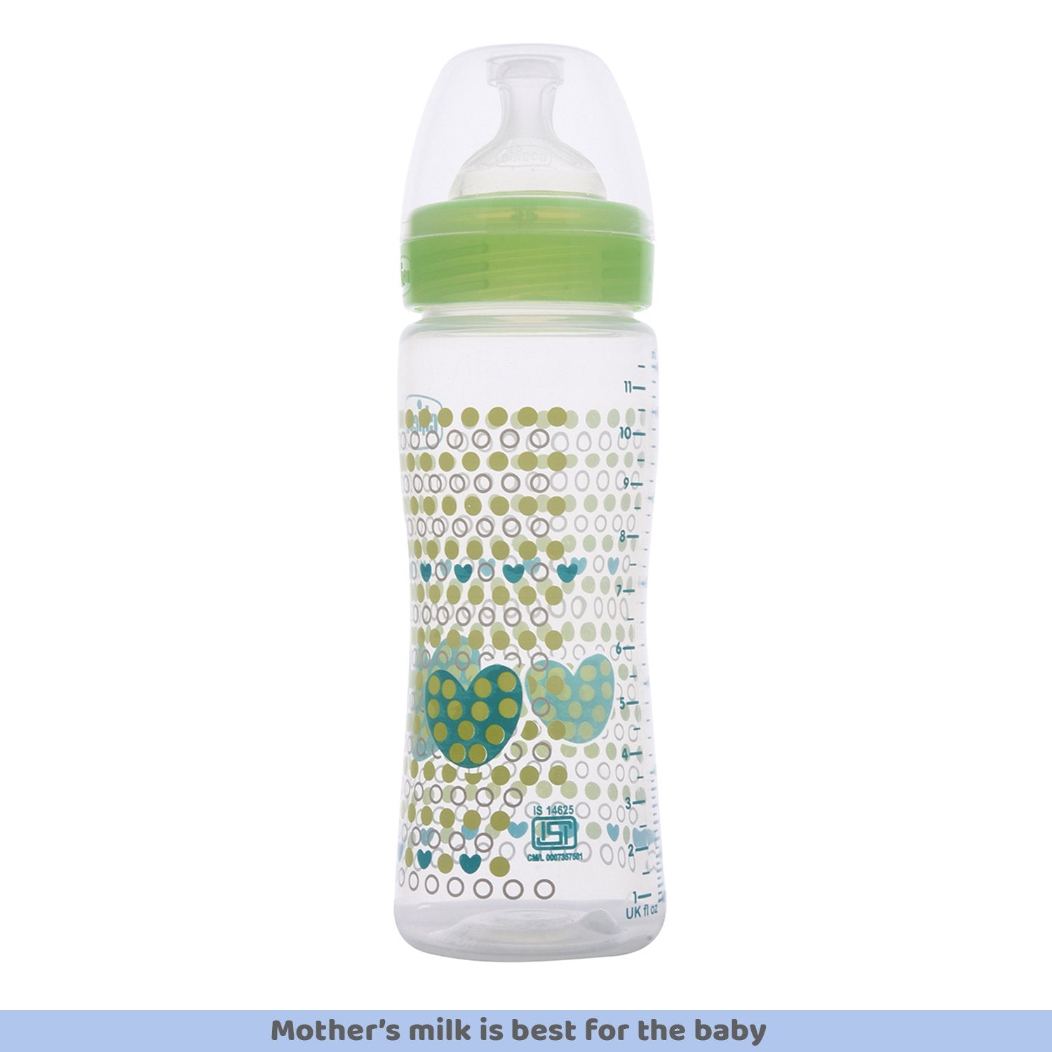WellBeing Feeding Bottle (330ml Fast) (Green)