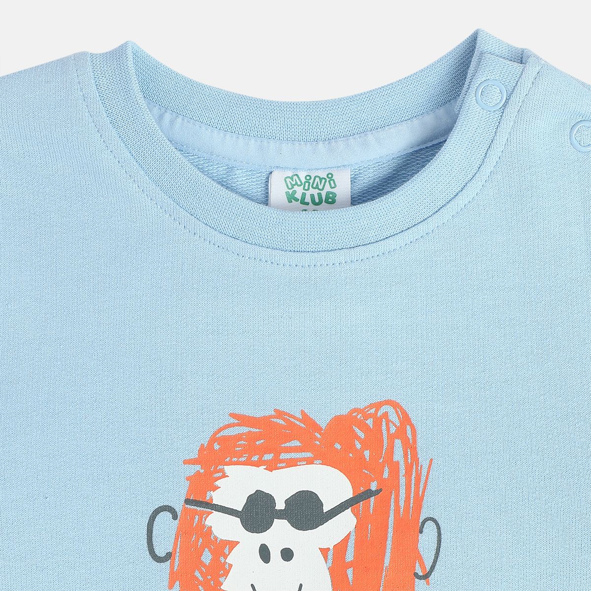 Boys Cotton Full Sleeves Typography Printed Sweatshirt - Blue