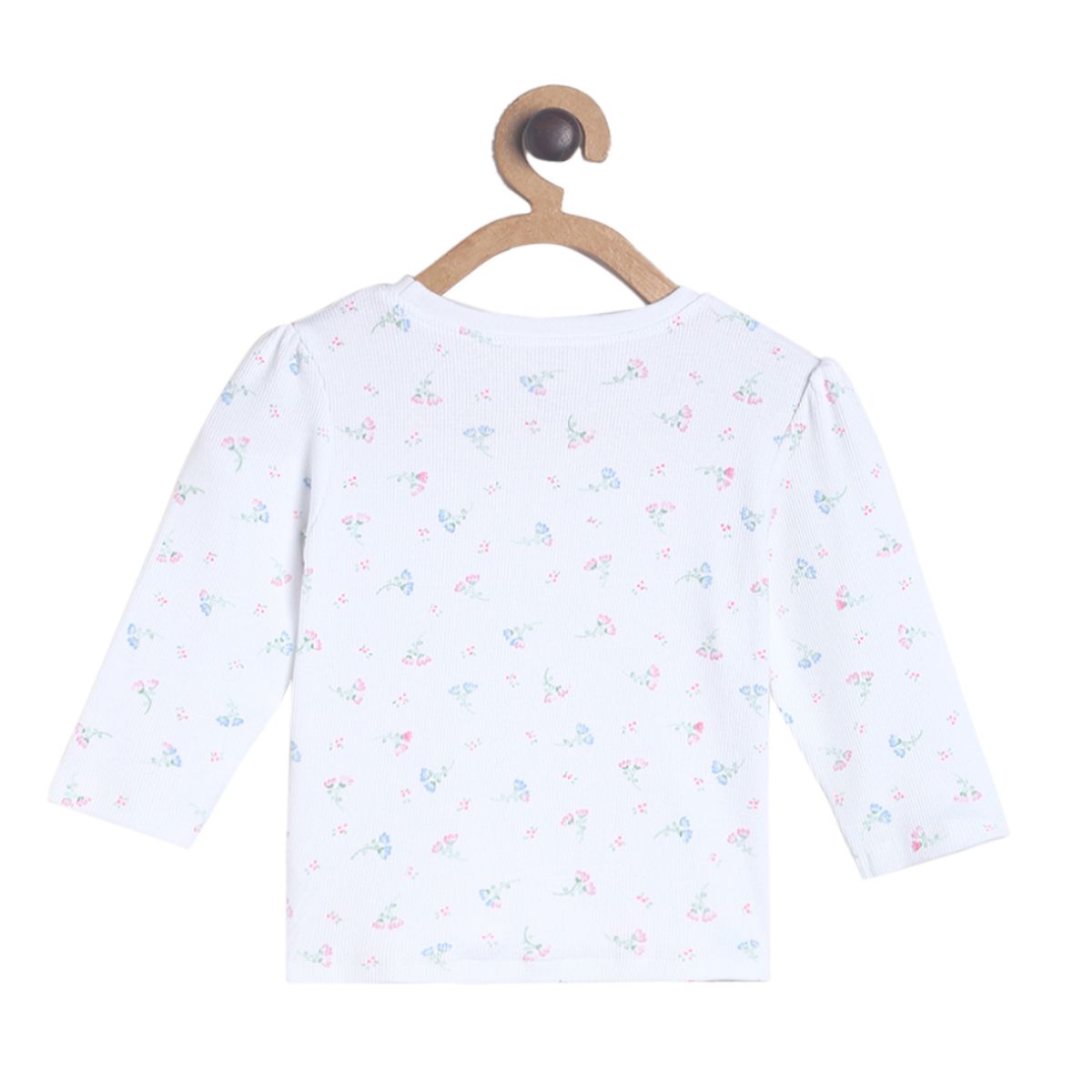 Pack of 2 top and bottom set - white & sky blue for 0-3 Months