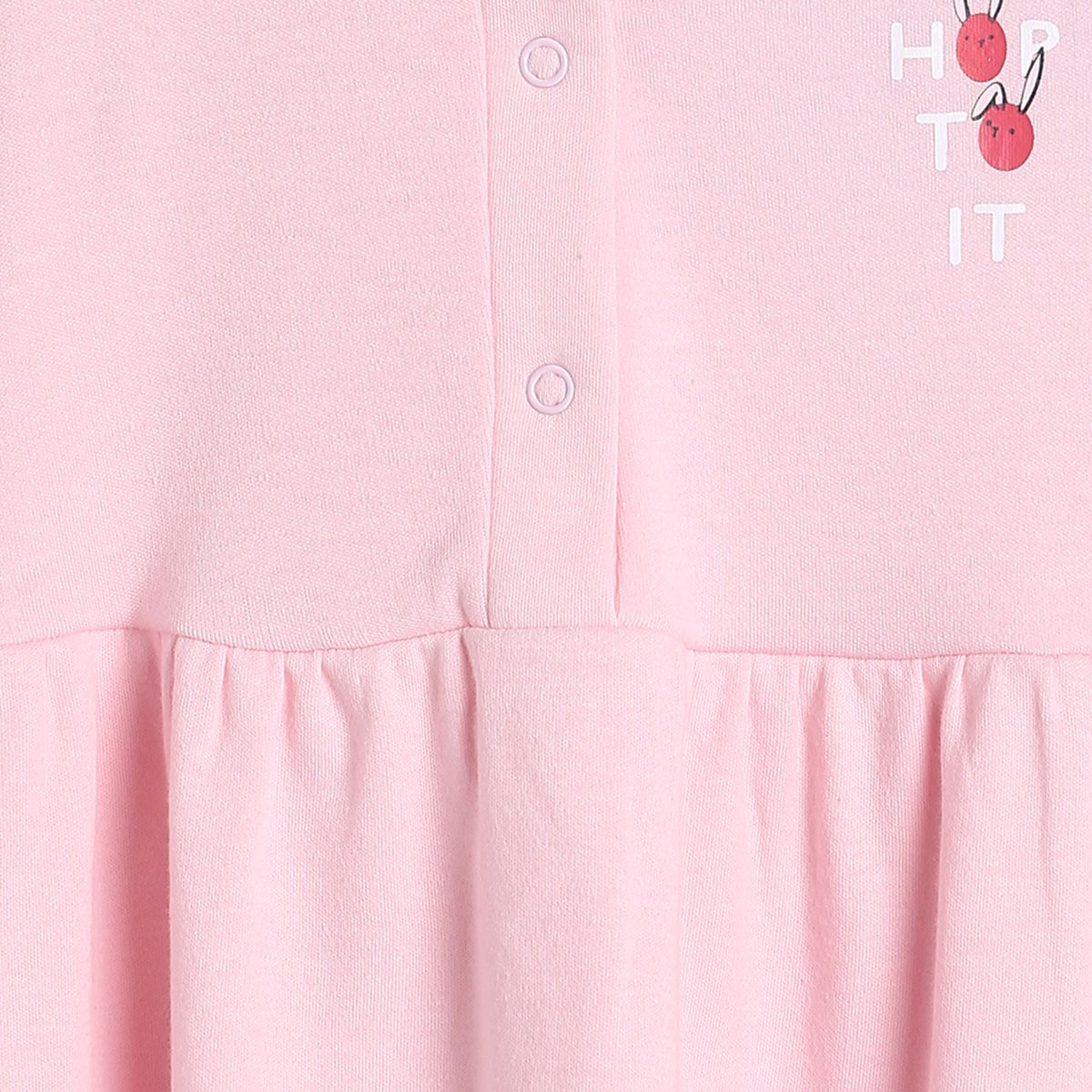 Pack of 1 knit dress - peach for 3-6 Months