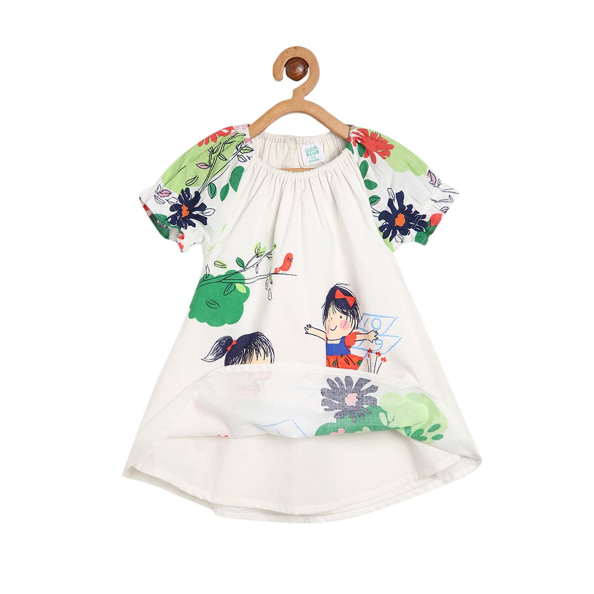 Girls White Pack Of 1 Dress