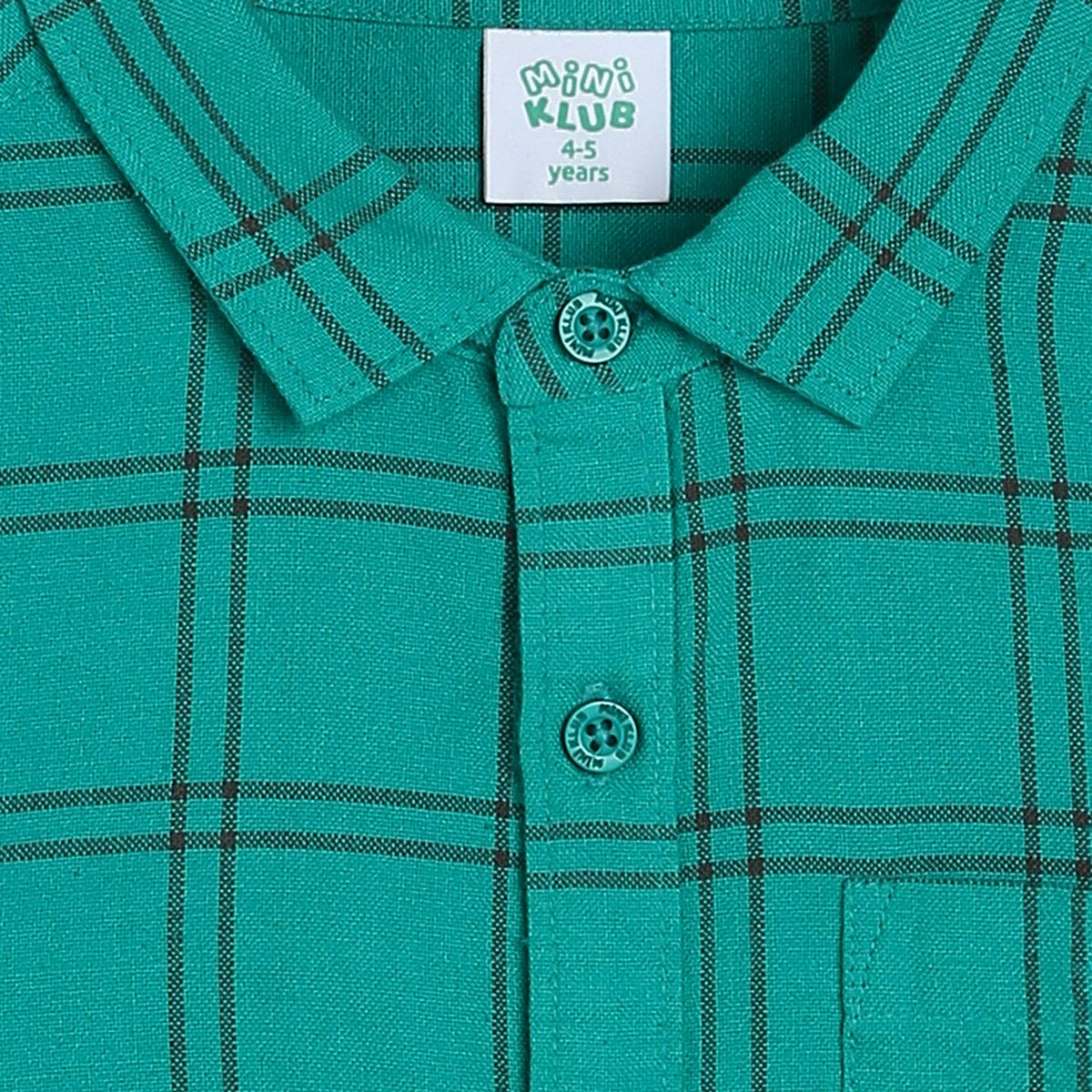 Boys Green Pack Of 1 Shirt