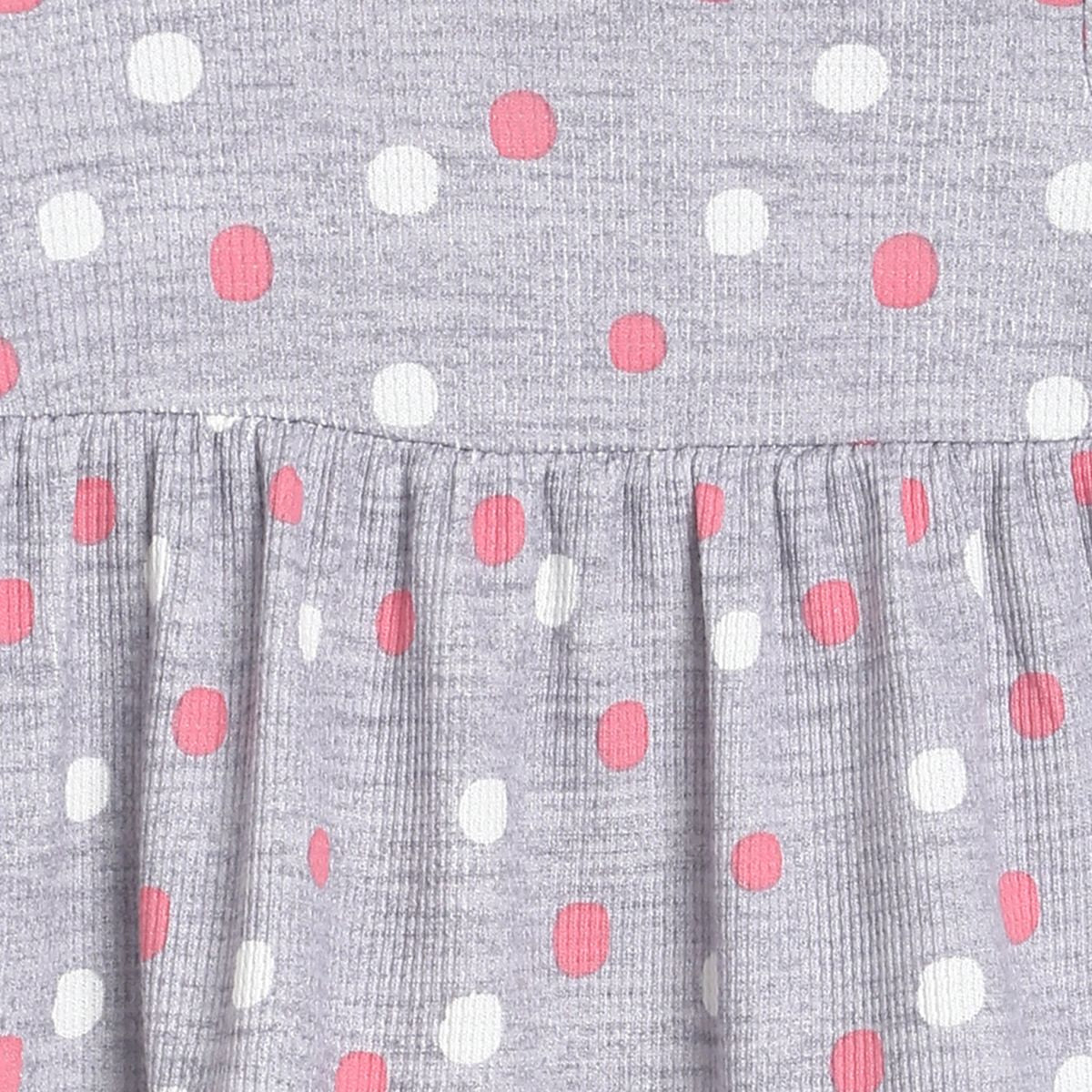 Pack of 1 knit dress - grey for 0-3 Months