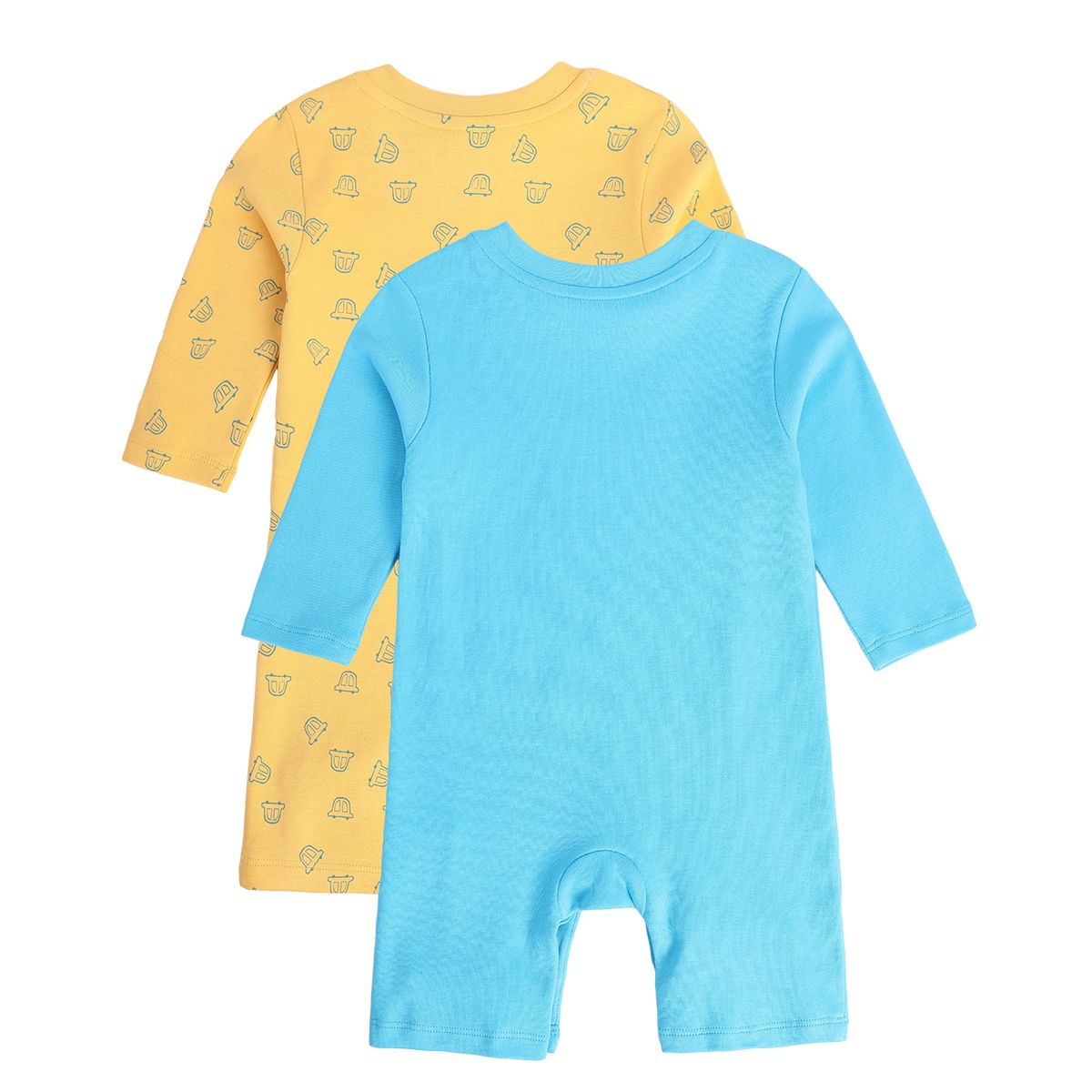 Boys Multicolor Pack Of 2 Romper