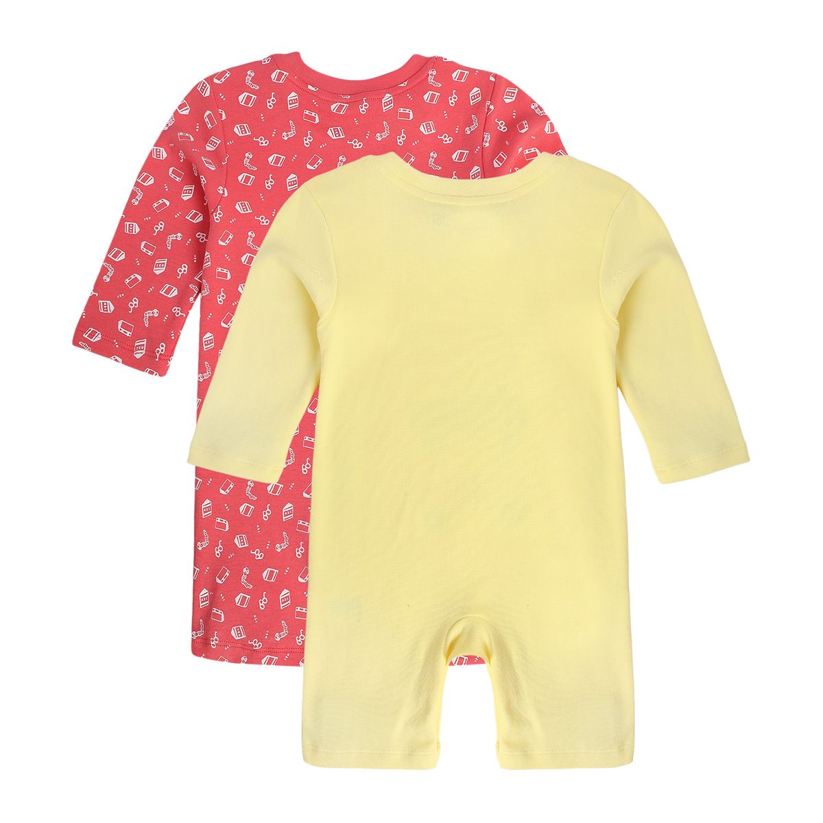 Boys Multicolor Pack Of 2 Romper