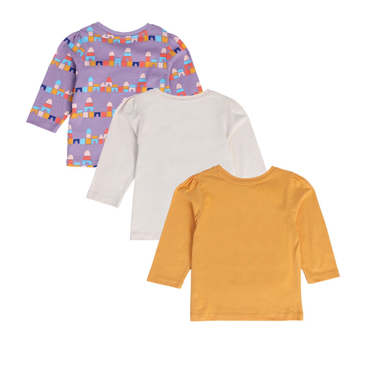 Girls Multicolor Pack Of 3 Knit Top
