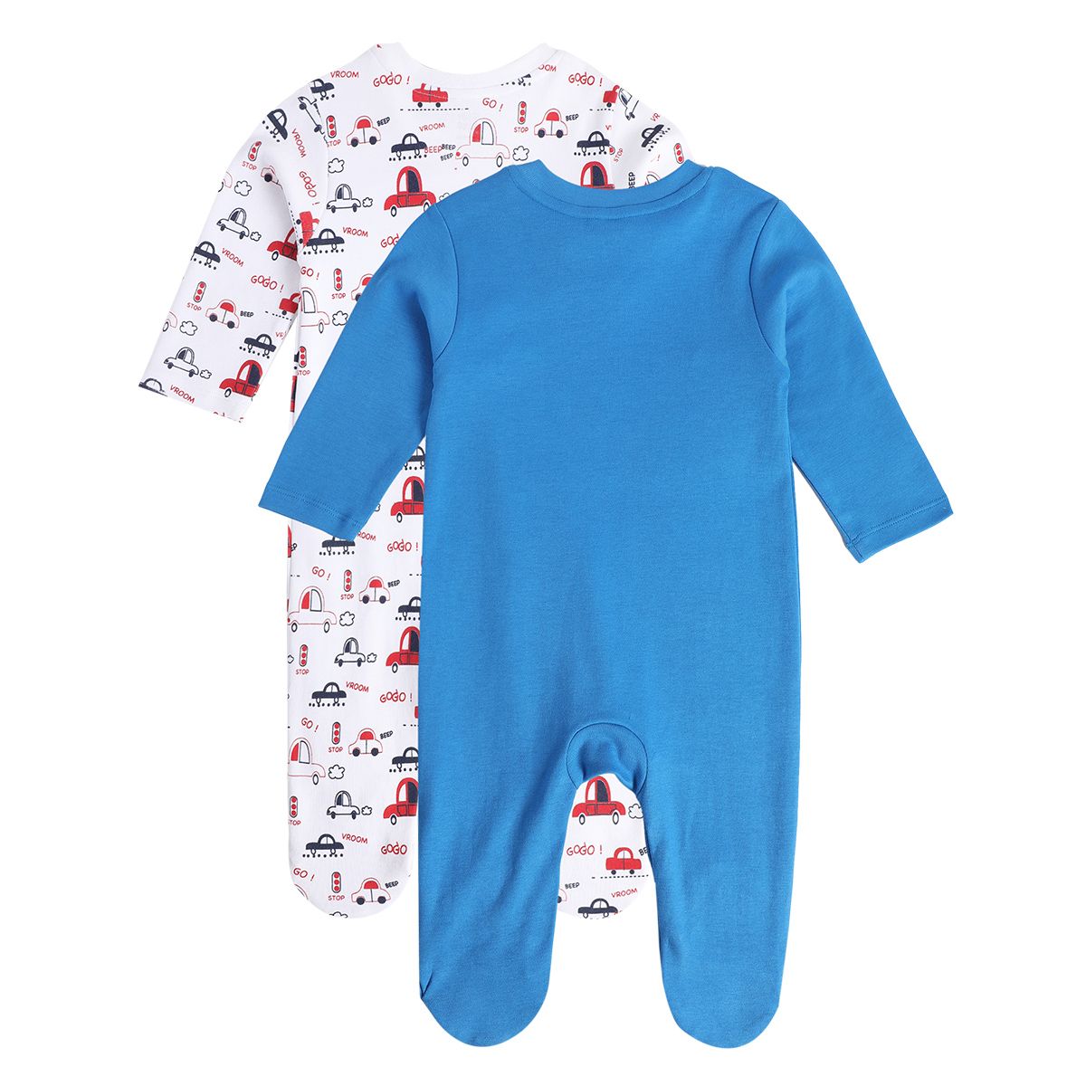 Boys Multicolor Pack Of 2 Sleep Suit