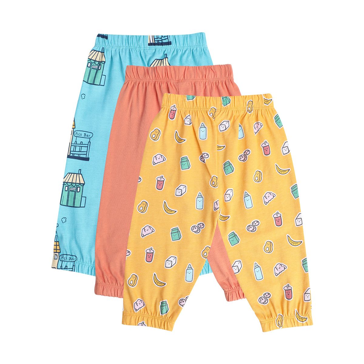 Boys Multicolor Pack Of 3 Knit Bottom