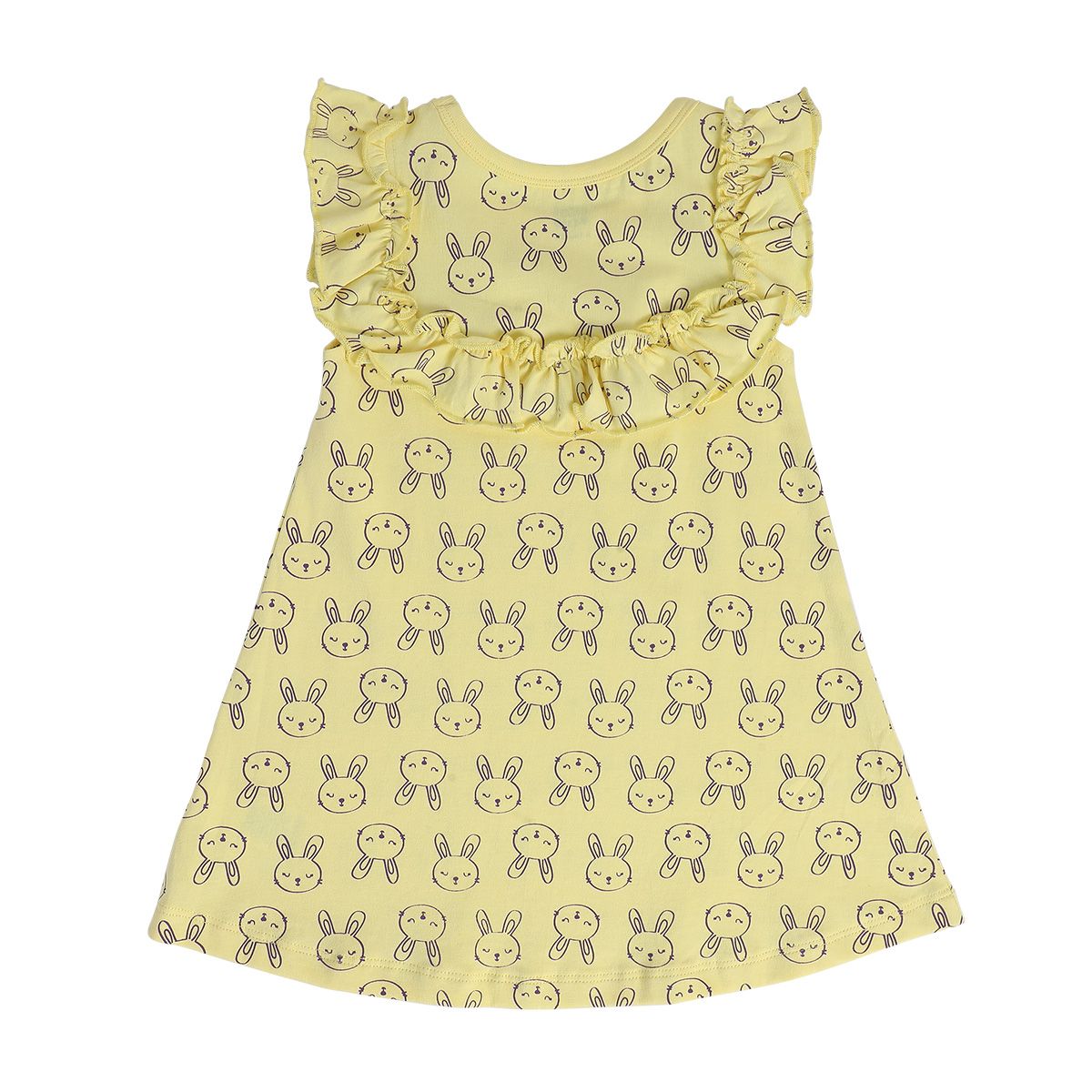 Girls Yellow Pack Of 1 Dress