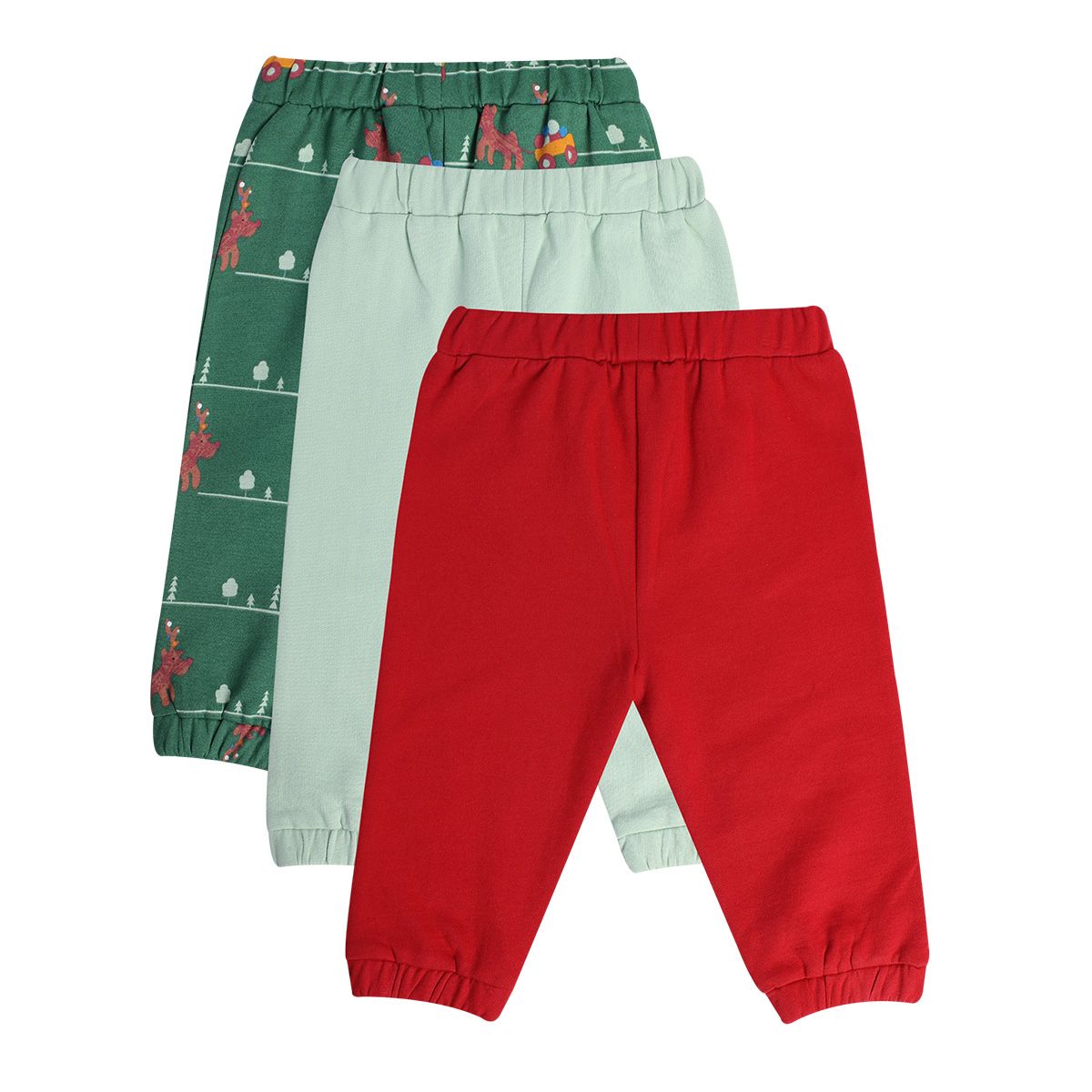 Boys Multicolor Pack Of 3 Knit Bottom