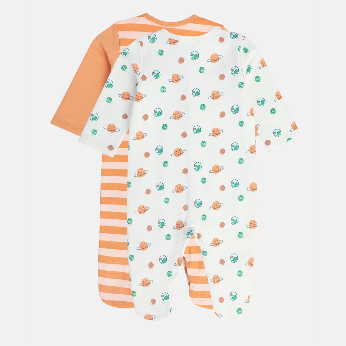 Boys Multicolor Pack Of 2 Sleep Suit