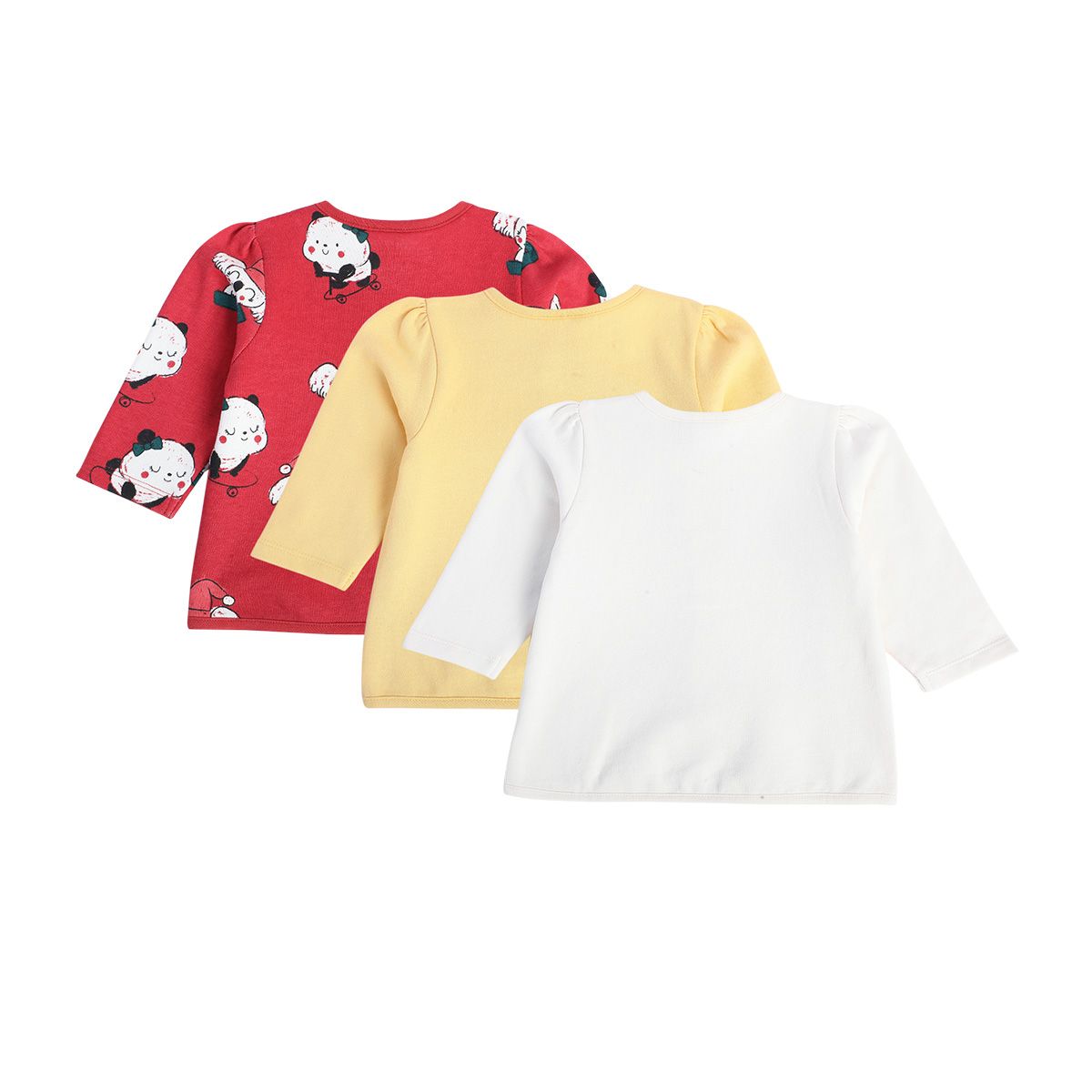 Girls Multicolor Pack Of 3 Front Open Vest