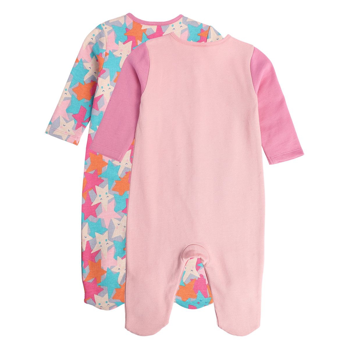 Girls Multicolor Pack Of 2 Sleep Suit