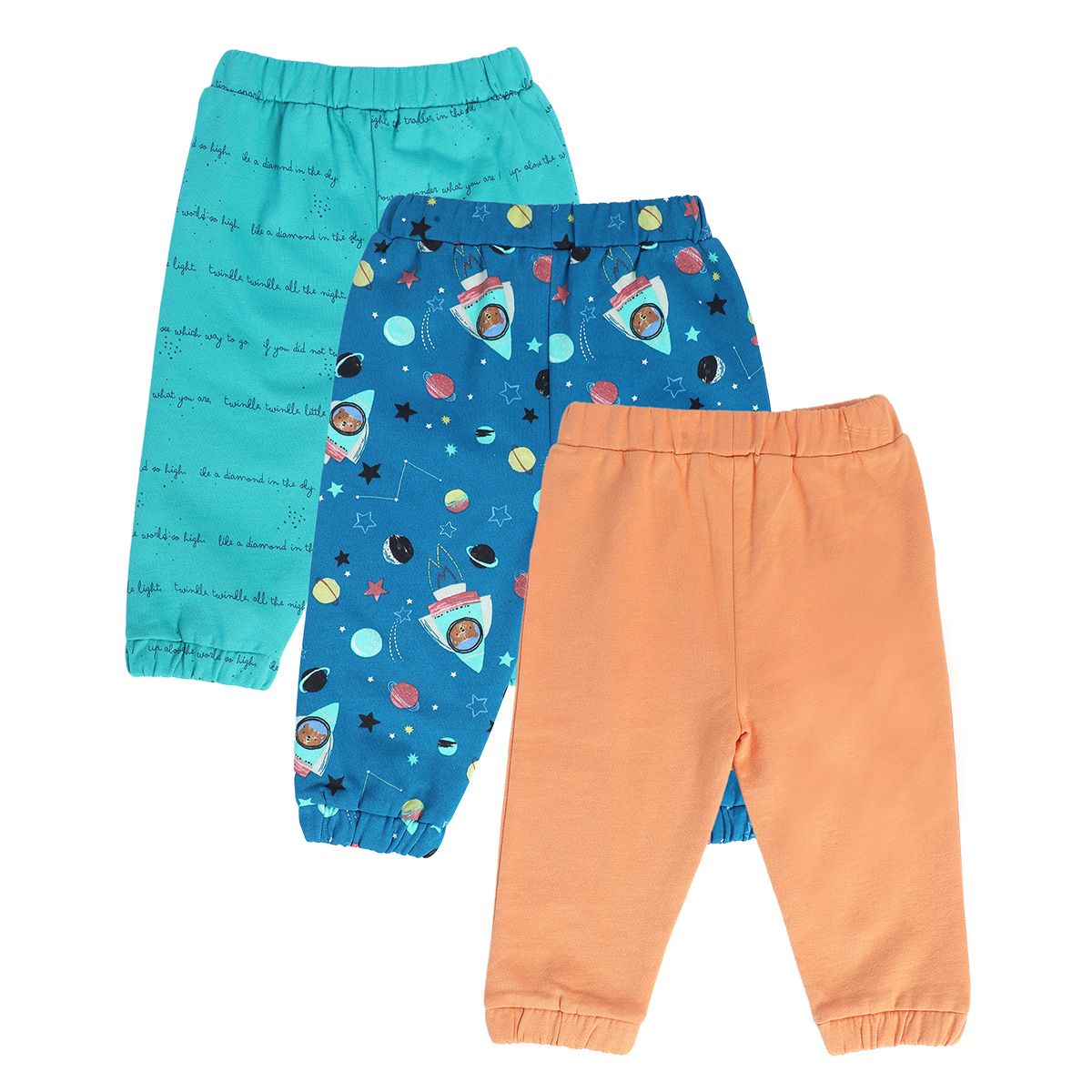 Boys Multicolor Pack Of 3 Knit Bottom