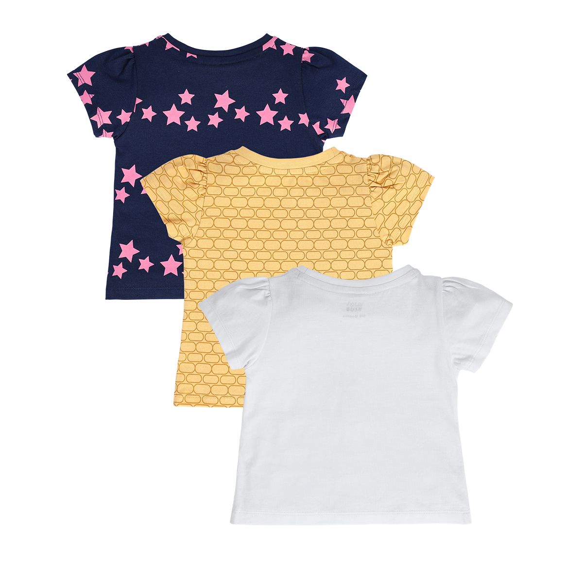 Girls Multicolor Pack Of 3 Knit Top