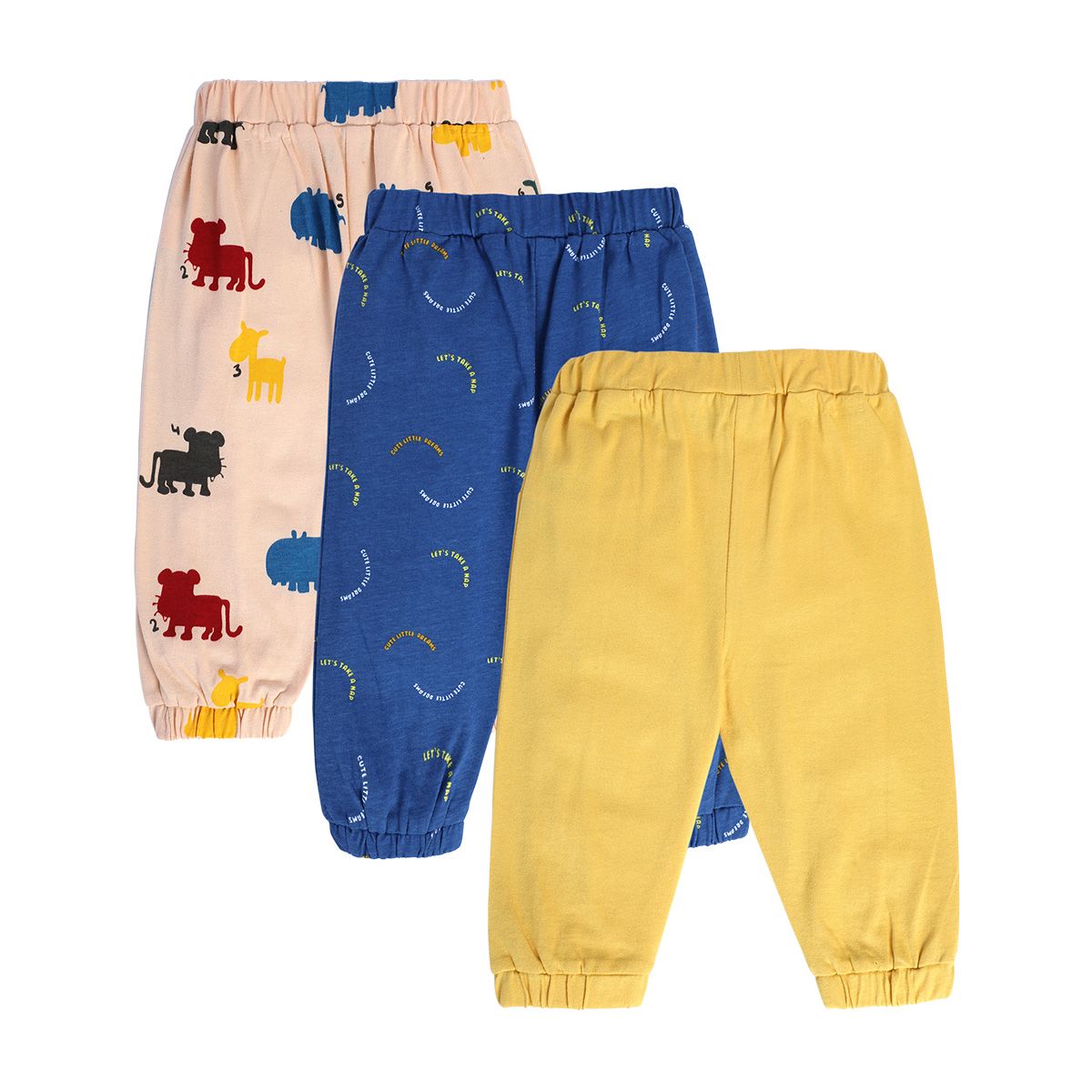 Boys Multicolor Pack Of 3 Knit Bottom