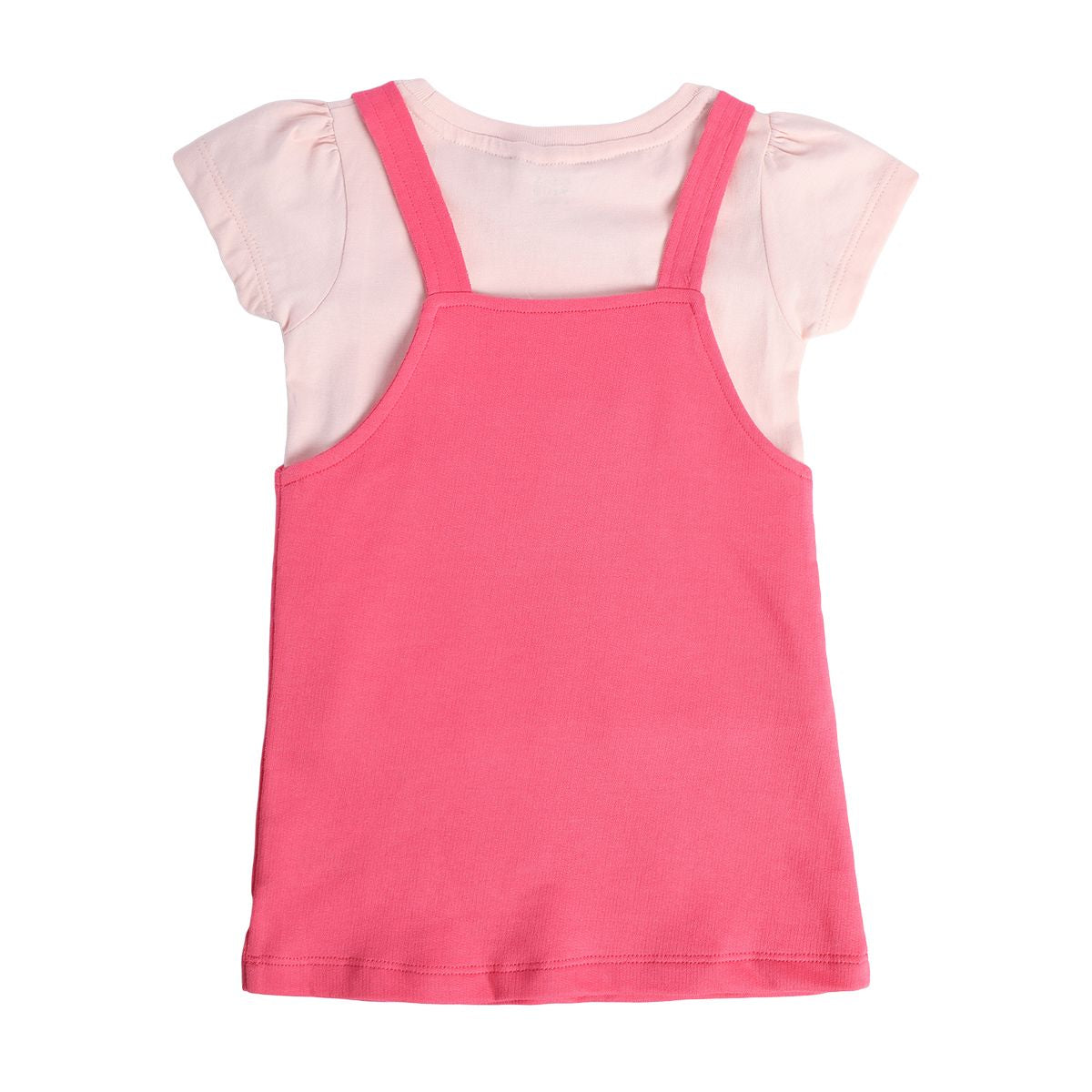 Girls Pink Pack Of 2 Pinny Set