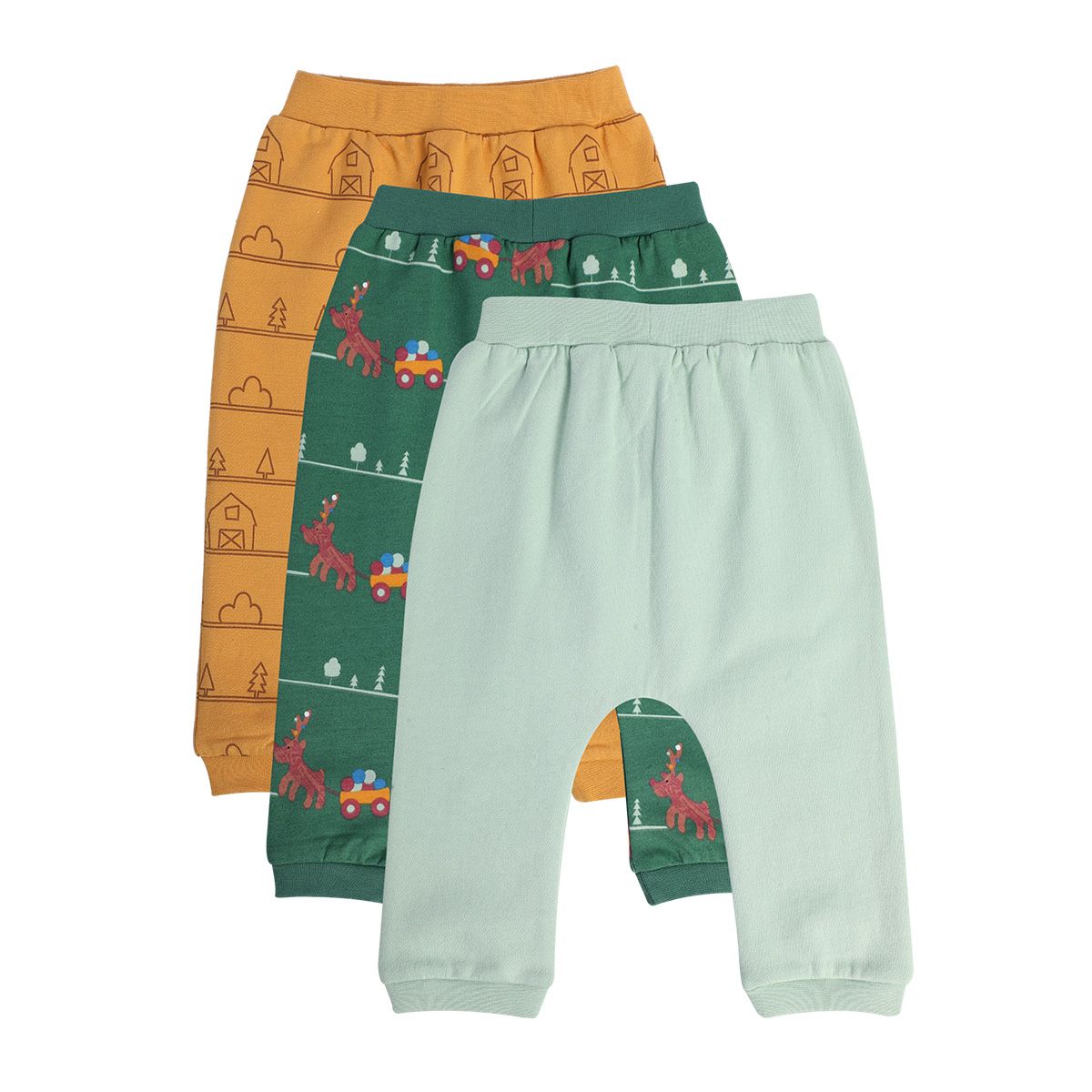 Boys Multicolor Pack Of 3 Knit Bottom