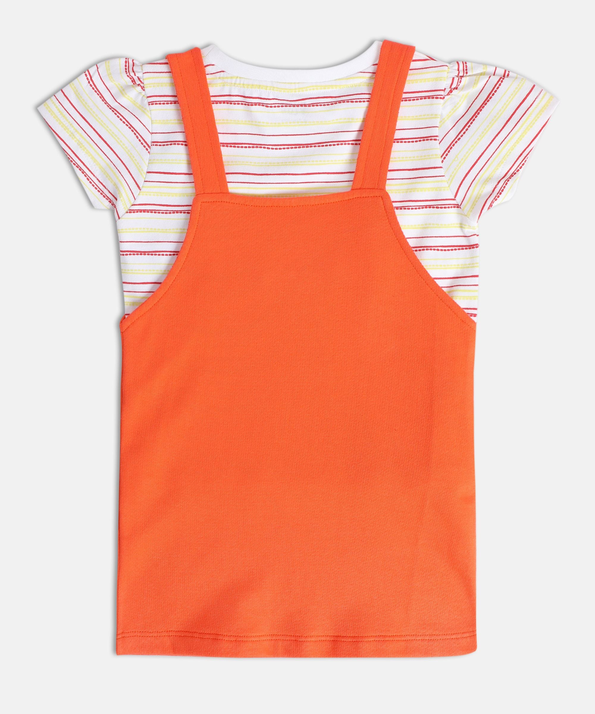 Girls Multicolor Pack Of 2 Pinny Set