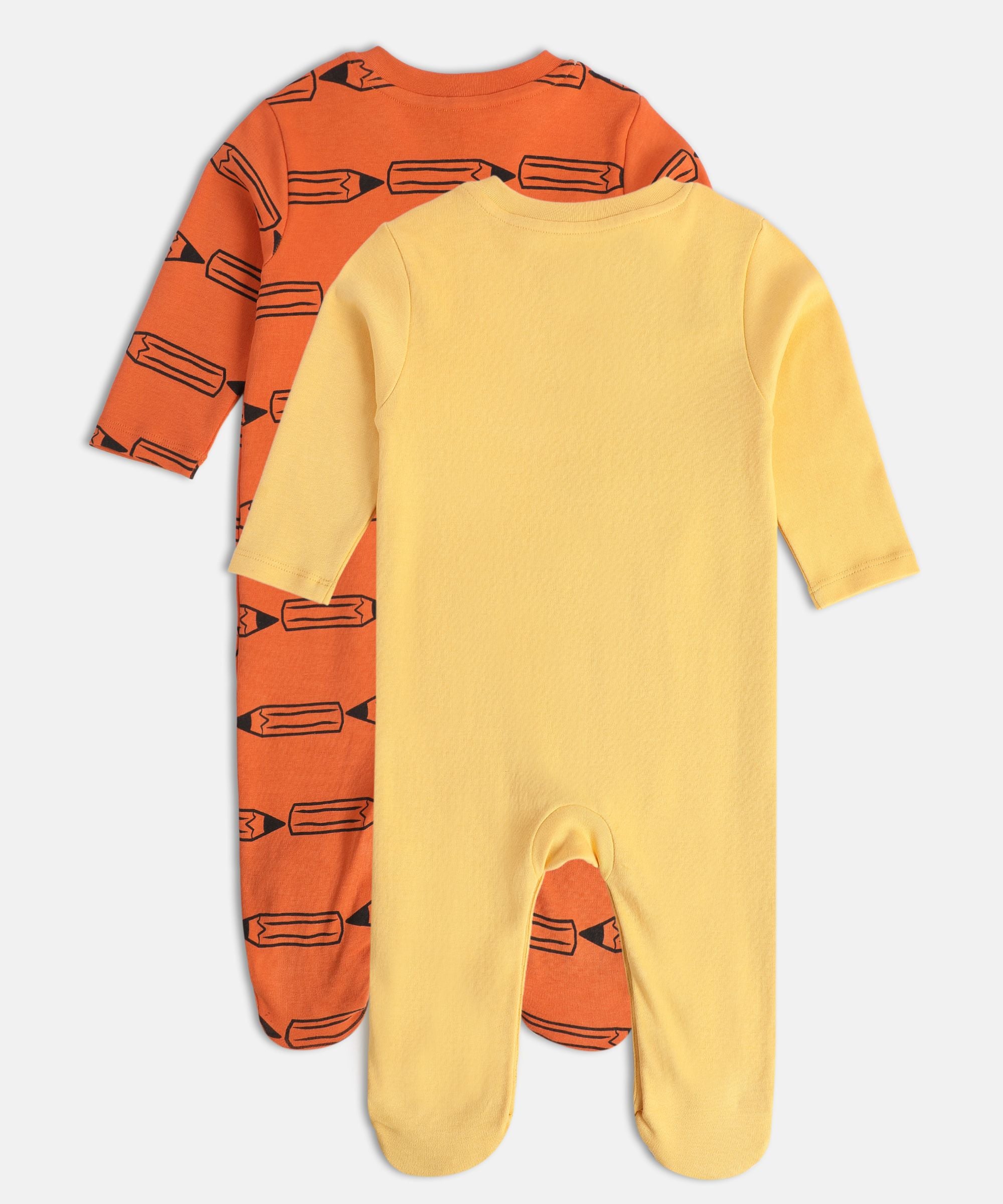 Boys Multicolor Pack Of 2 Sleep Suit