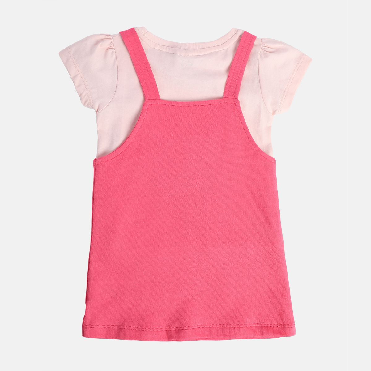 Girls Pink Pack Of 2 Pinny Set