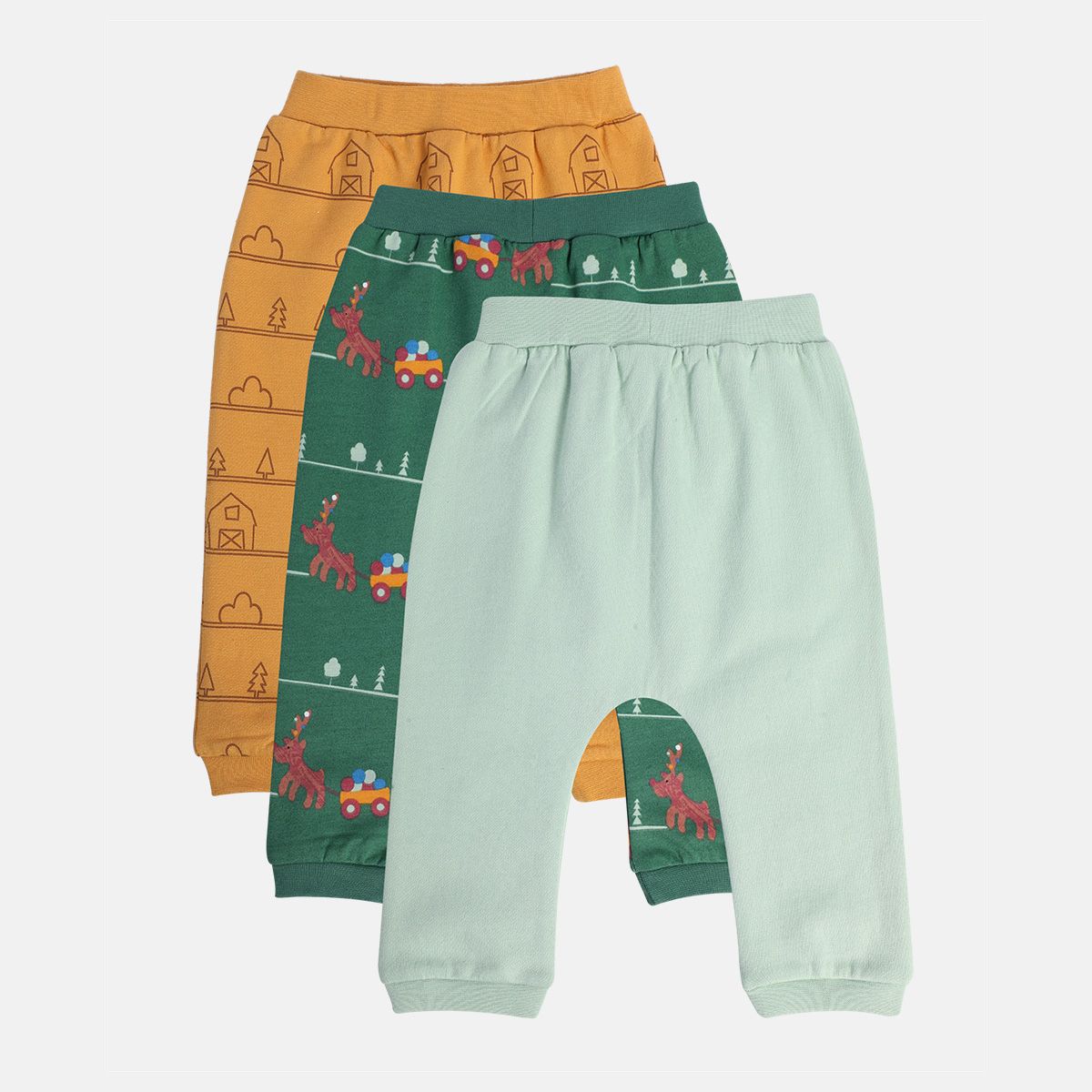 Boys Multicolor Pack Of 3 Knit Bottom