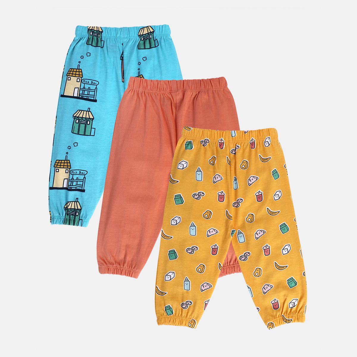 Boys Multicolor Pack Of 3 Knit Bottom