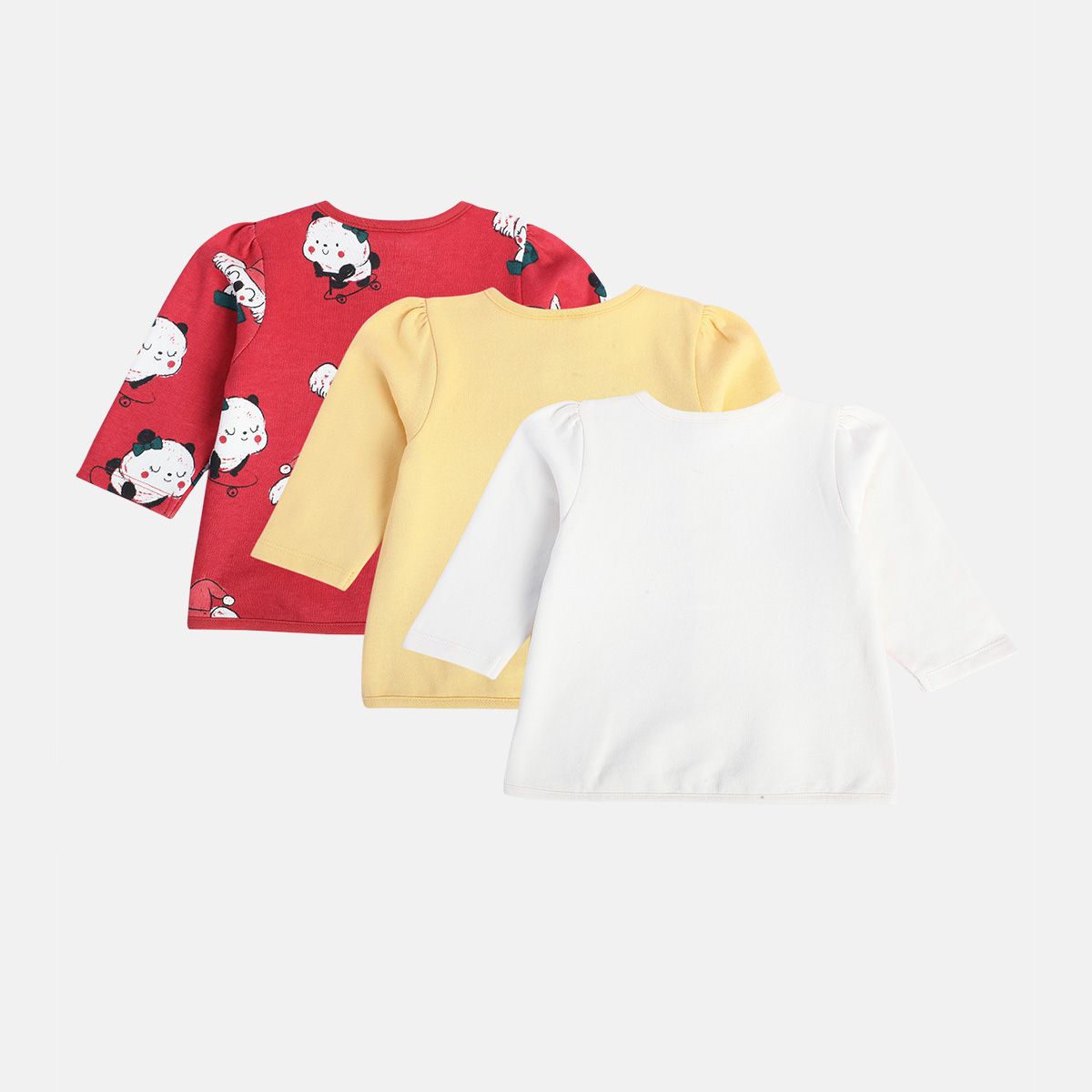 Girls Multicolor Pack Of 3 Front Open Vest