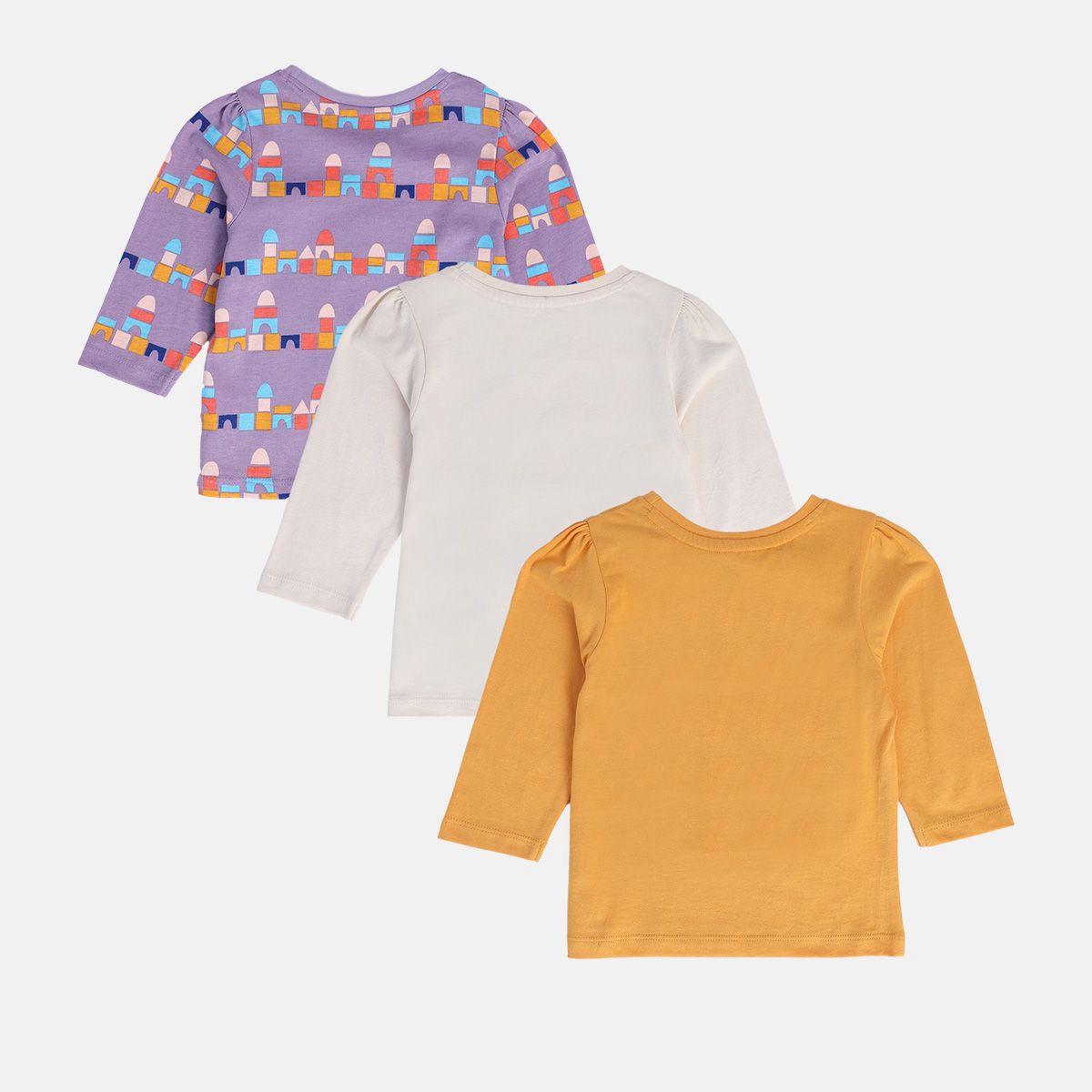 Girls Multicolor Pack Of 3 Knit Top