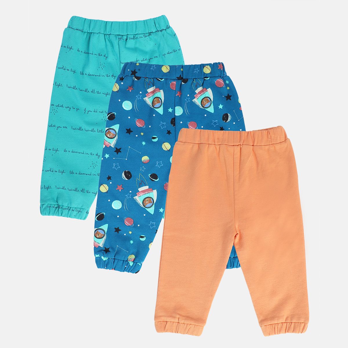 Boys Multicolor Pack Of 3 Knit Bottom